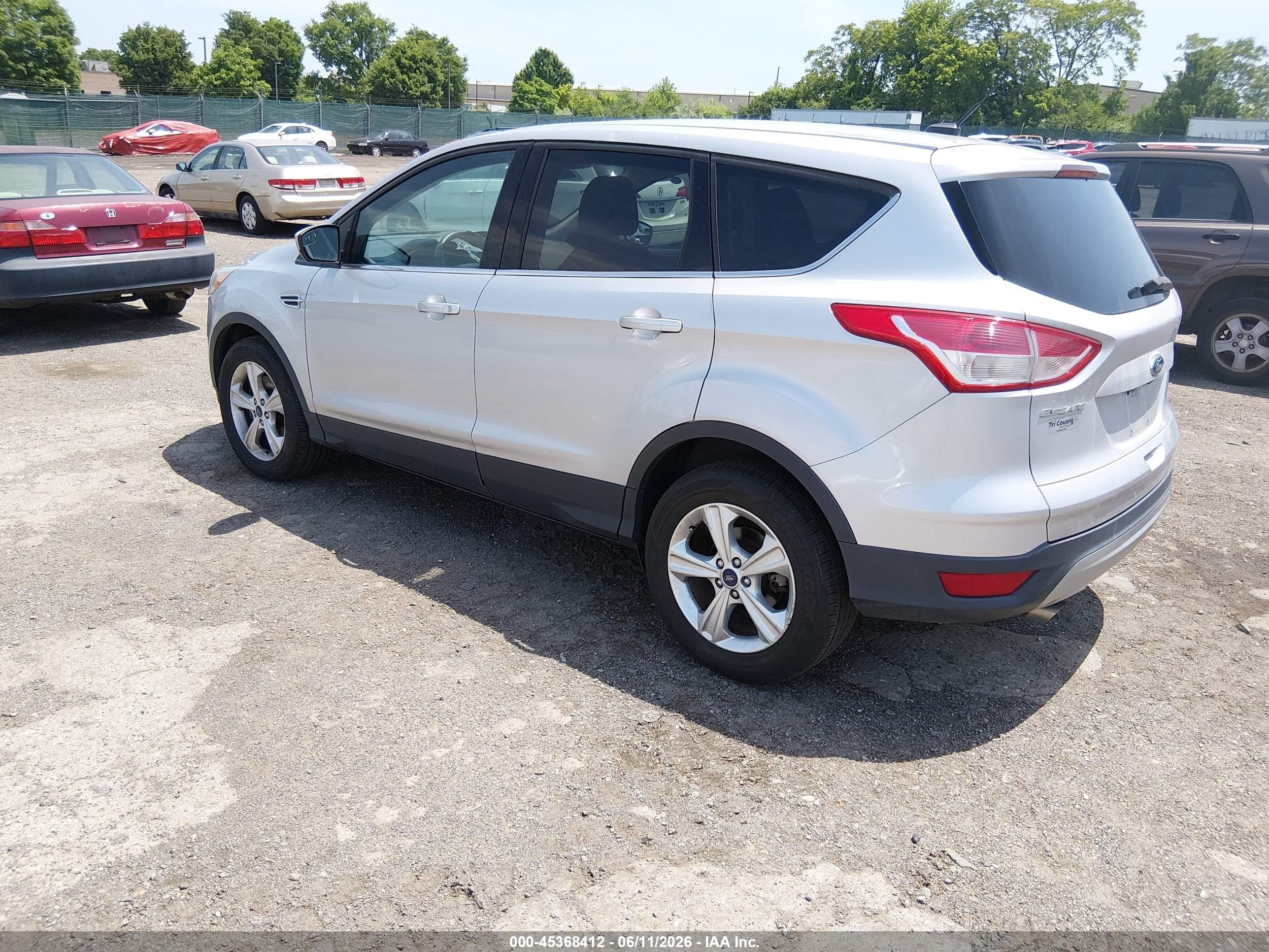 2014 Ford Escape Se Silver vin: 1FMCU9GX2EUD77000