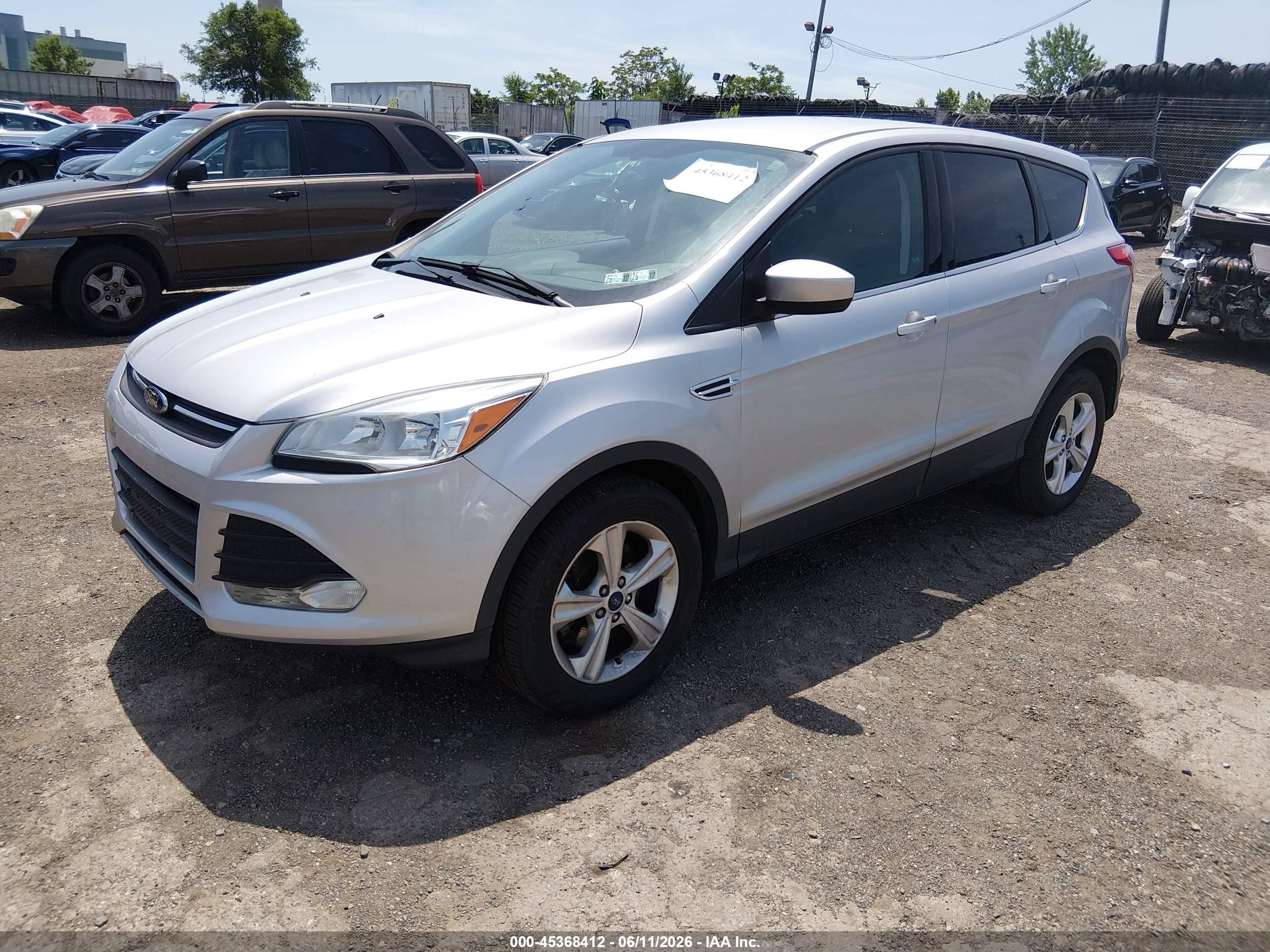 2014 Ford Escape Se Silver vin: 1FMCU9GX2EUD77000