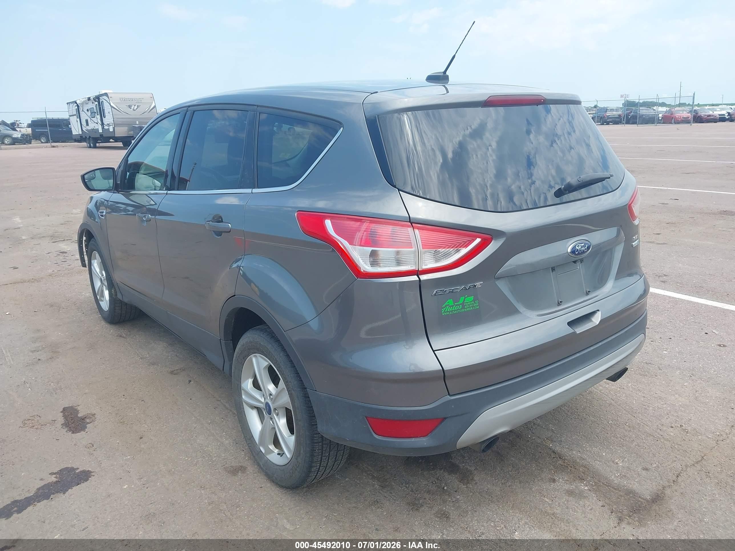 2014 Ford Escape Se Gray vin: 1FMCU9GX2EUE38474