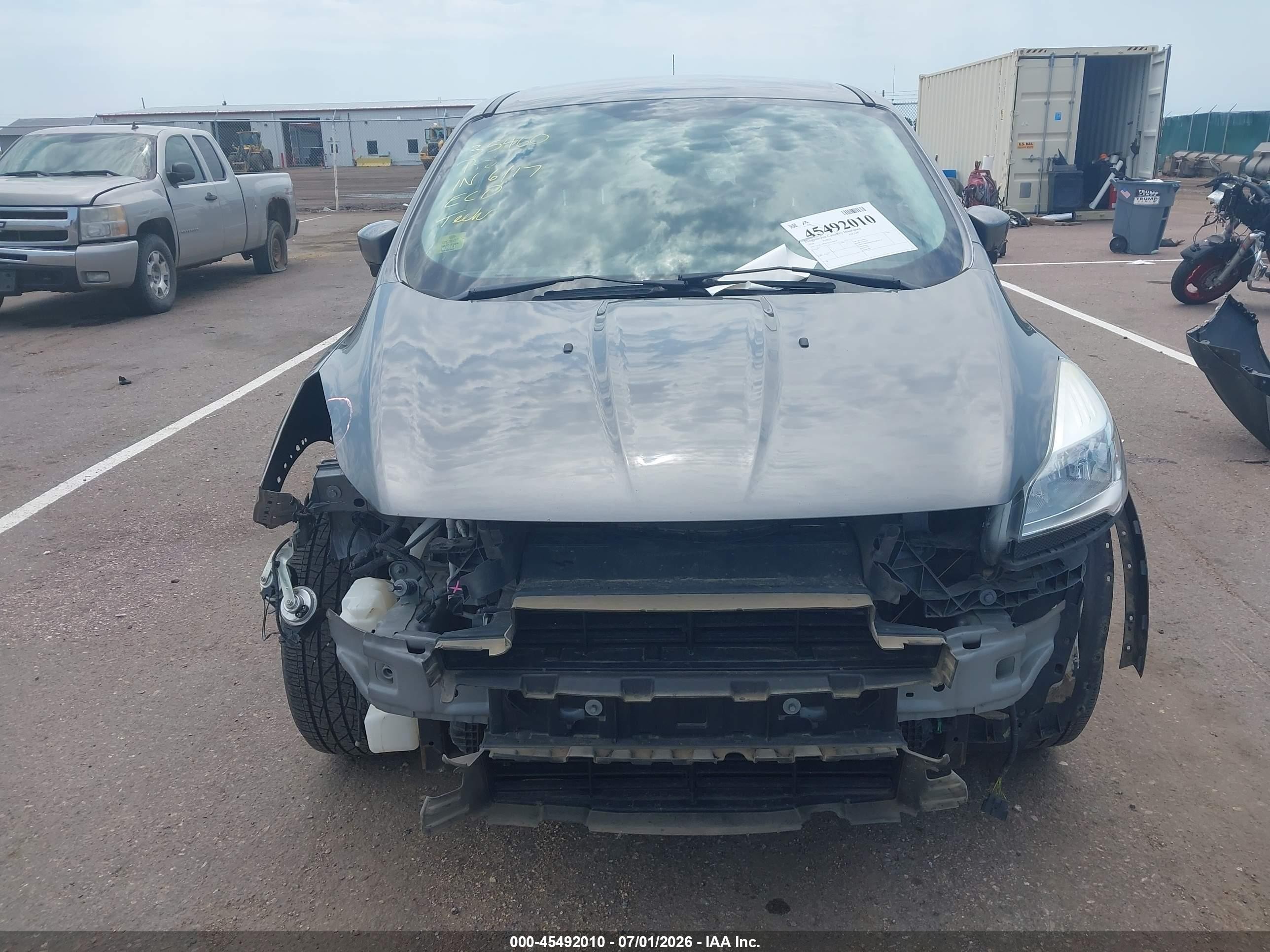 2014 Ford Escape Se Gray vin: 1FMCU9GX2EUE38474