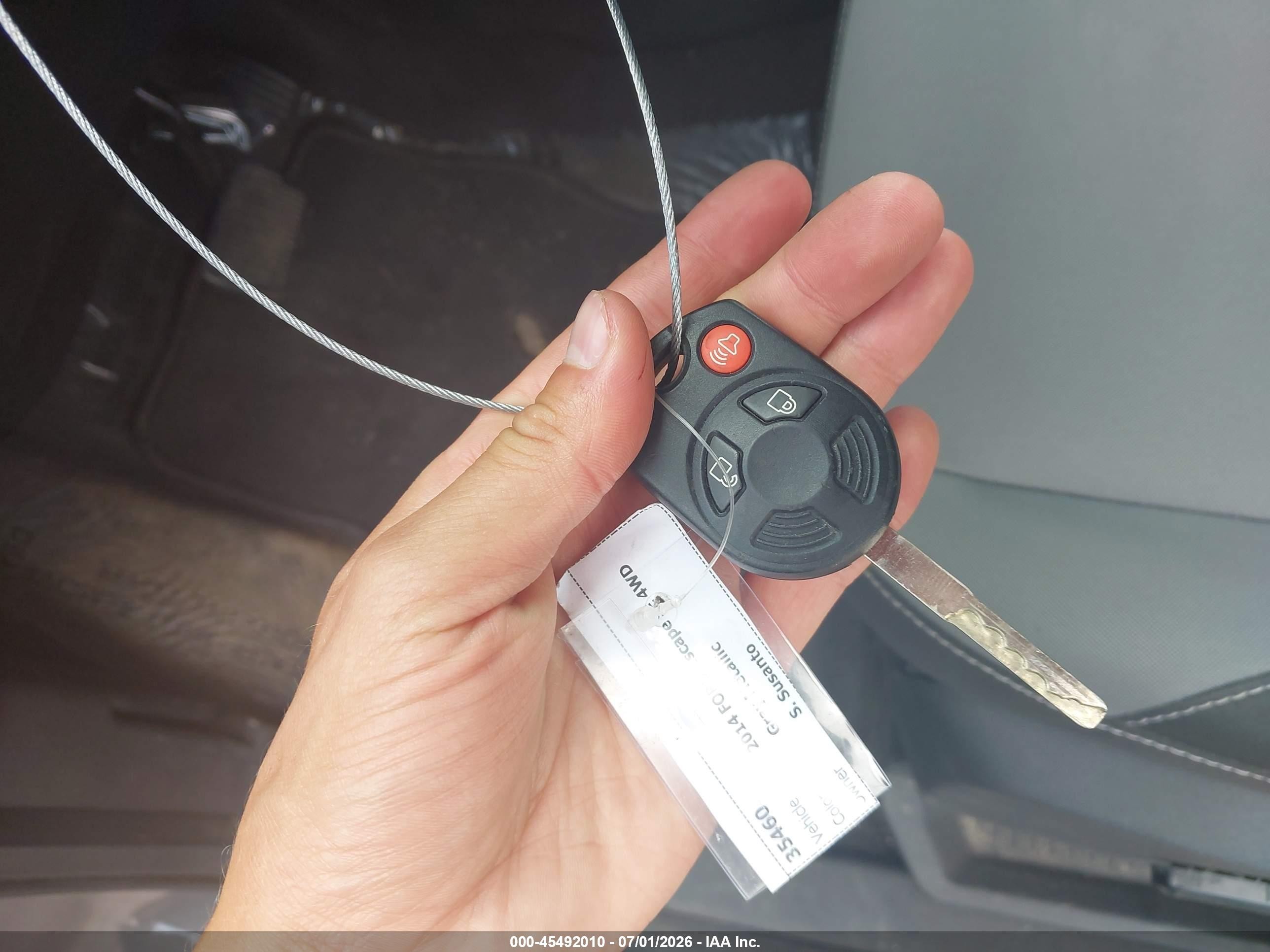 2014 Ford Escape Se Gray vin: 1FMCU9GX2EUE38474