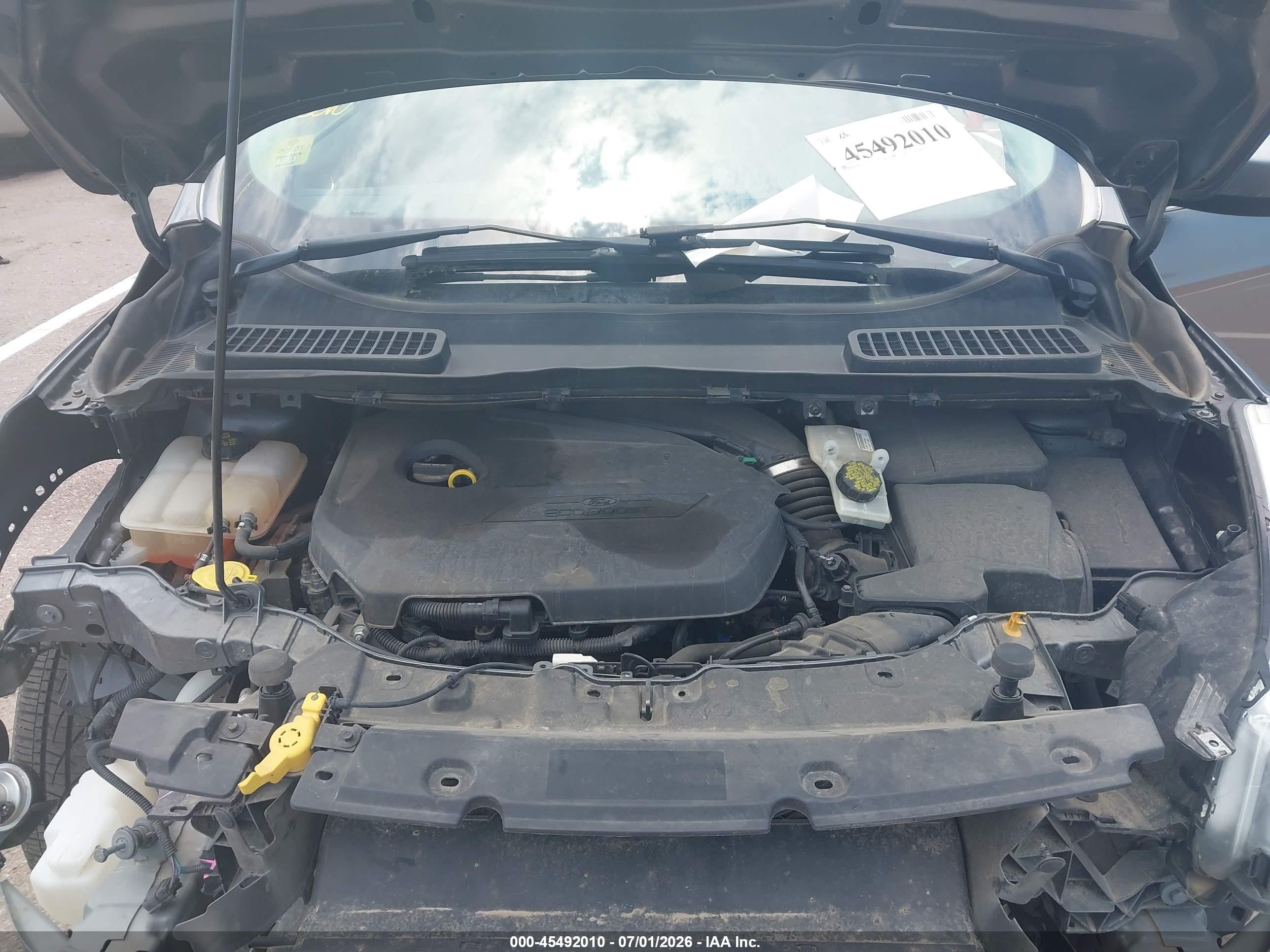 2014 Ford Escape Se Gray vin: 1FMCU9GX2EUE38474