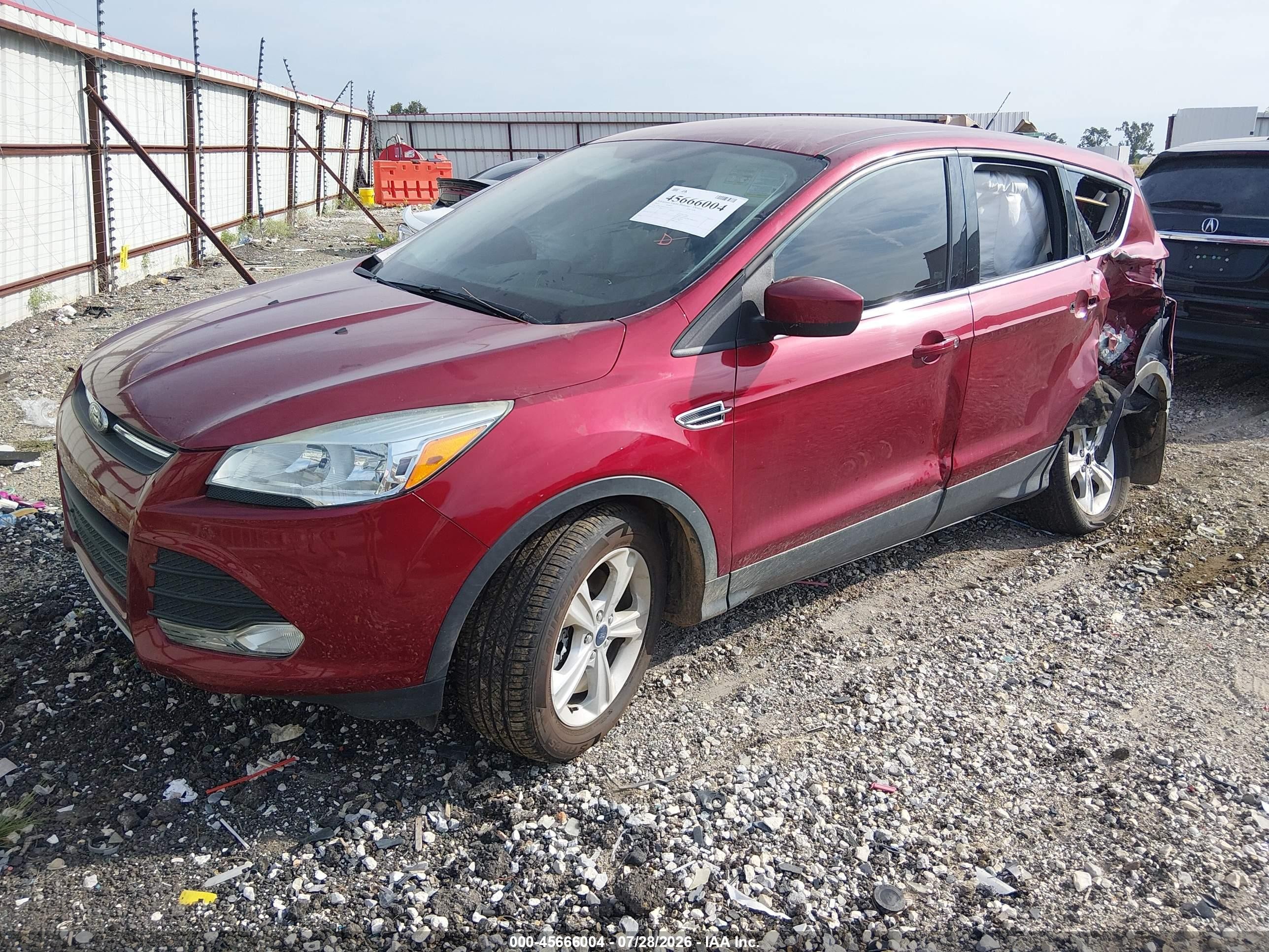 2015 Ford Escape Se Red vin: 1FMCU9GX2FUA52218