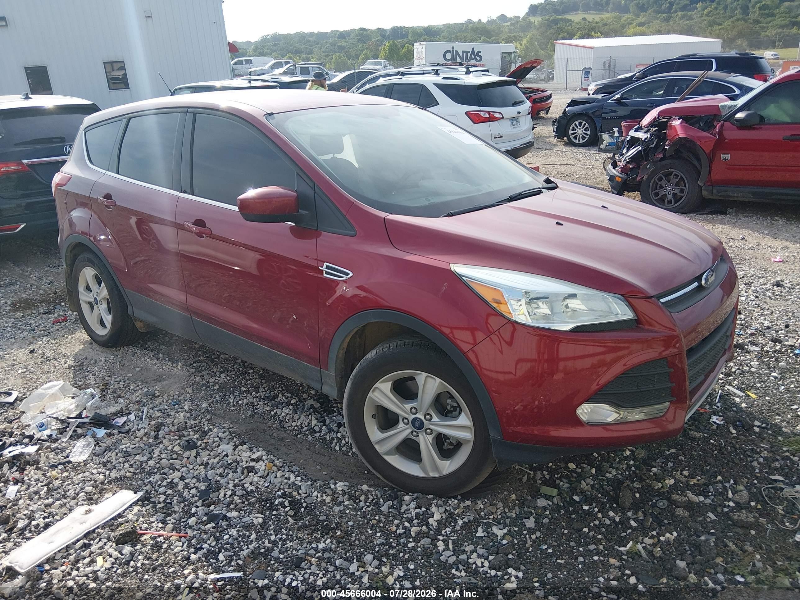 2015 Ford Escape Se Red vin: 1FMCU9GX2FUA52218