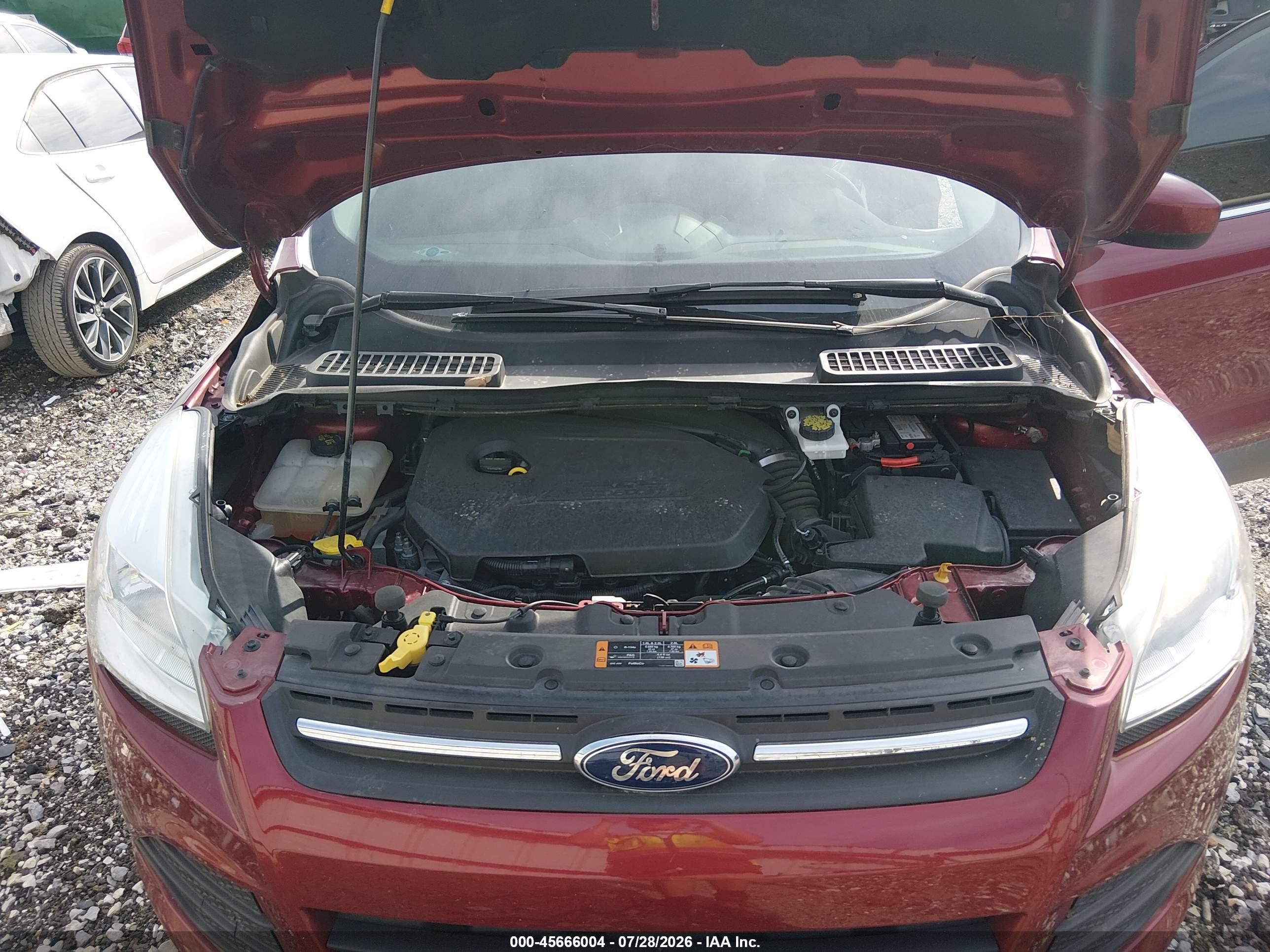 2015 Ford Escape Se Red vin: 1FMCU9GX2FUA52218