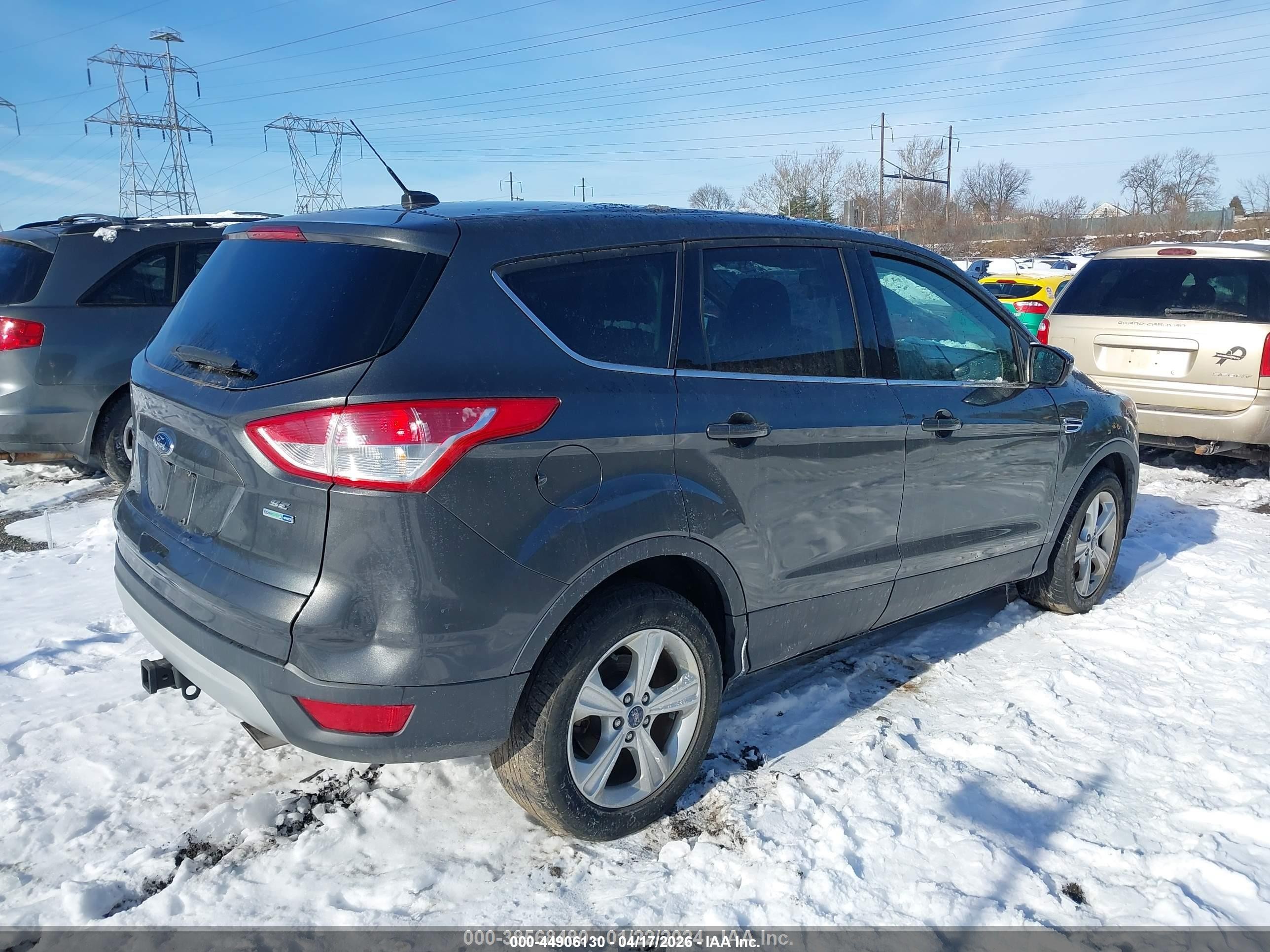 2015 Ford Escape Se Gray vin: 1FMCU9GX2FUA86580