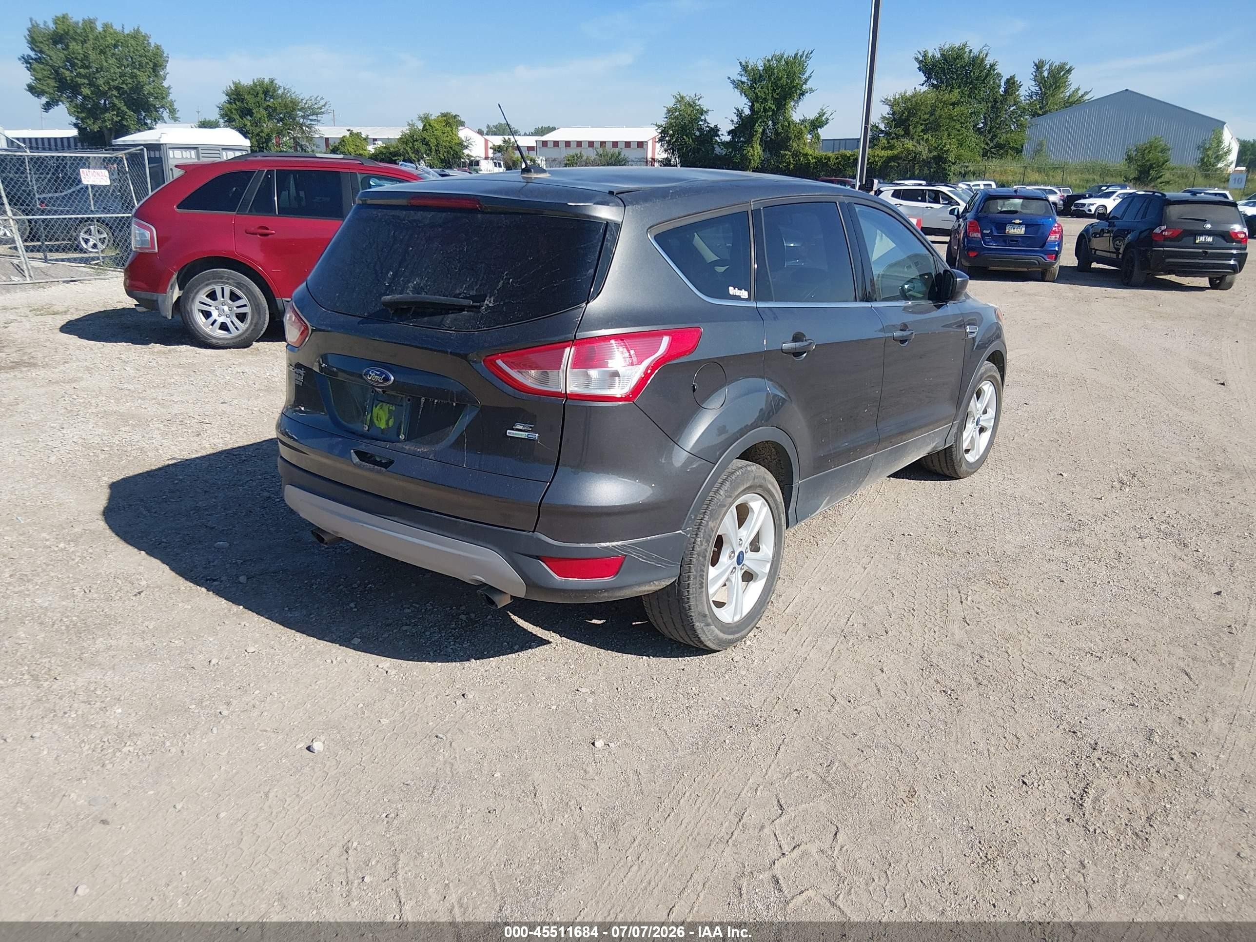 2015 Ford Escape Se Черный vin: 1FMCU9GX2FUA86885