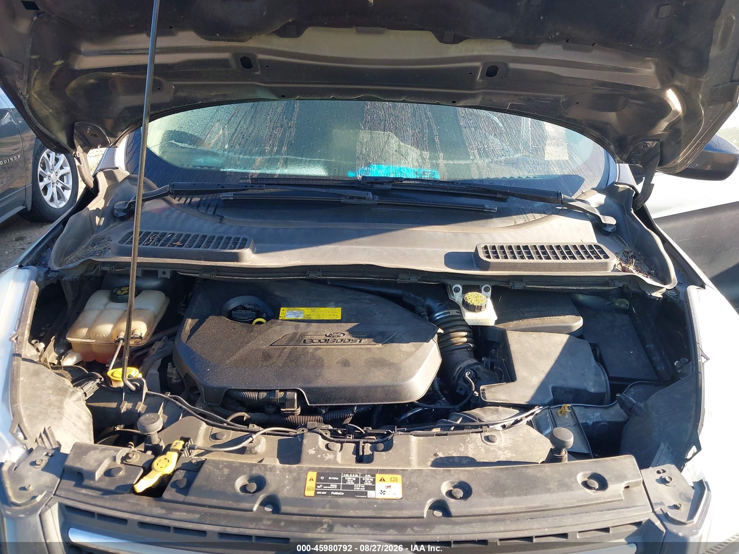 2015 Ford Escape Se Серый vin: 1FMCU9GX2FUA94064