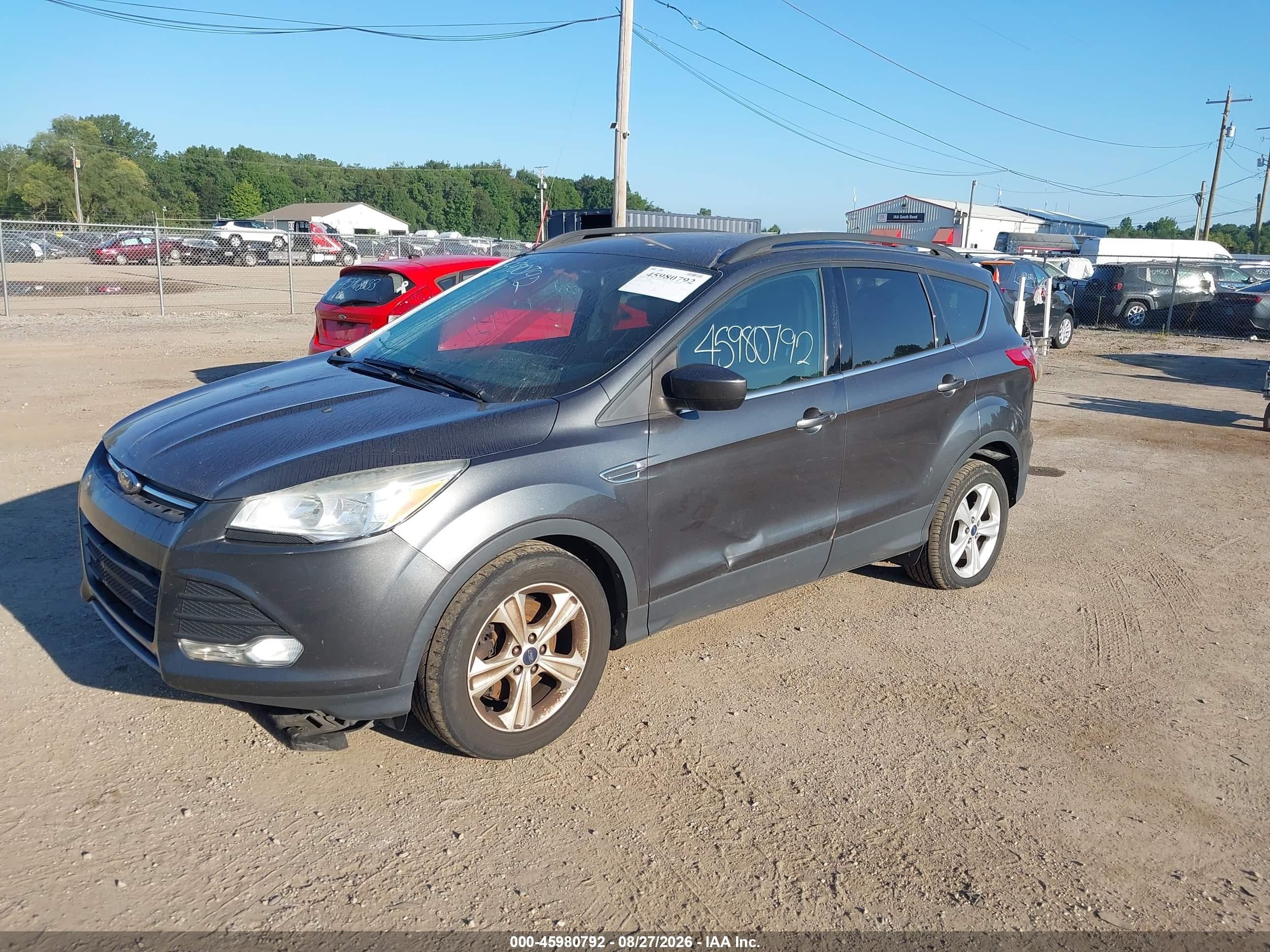 2015 Ford Escape Se Серый vin: 1FMCU9GX2FUA94064