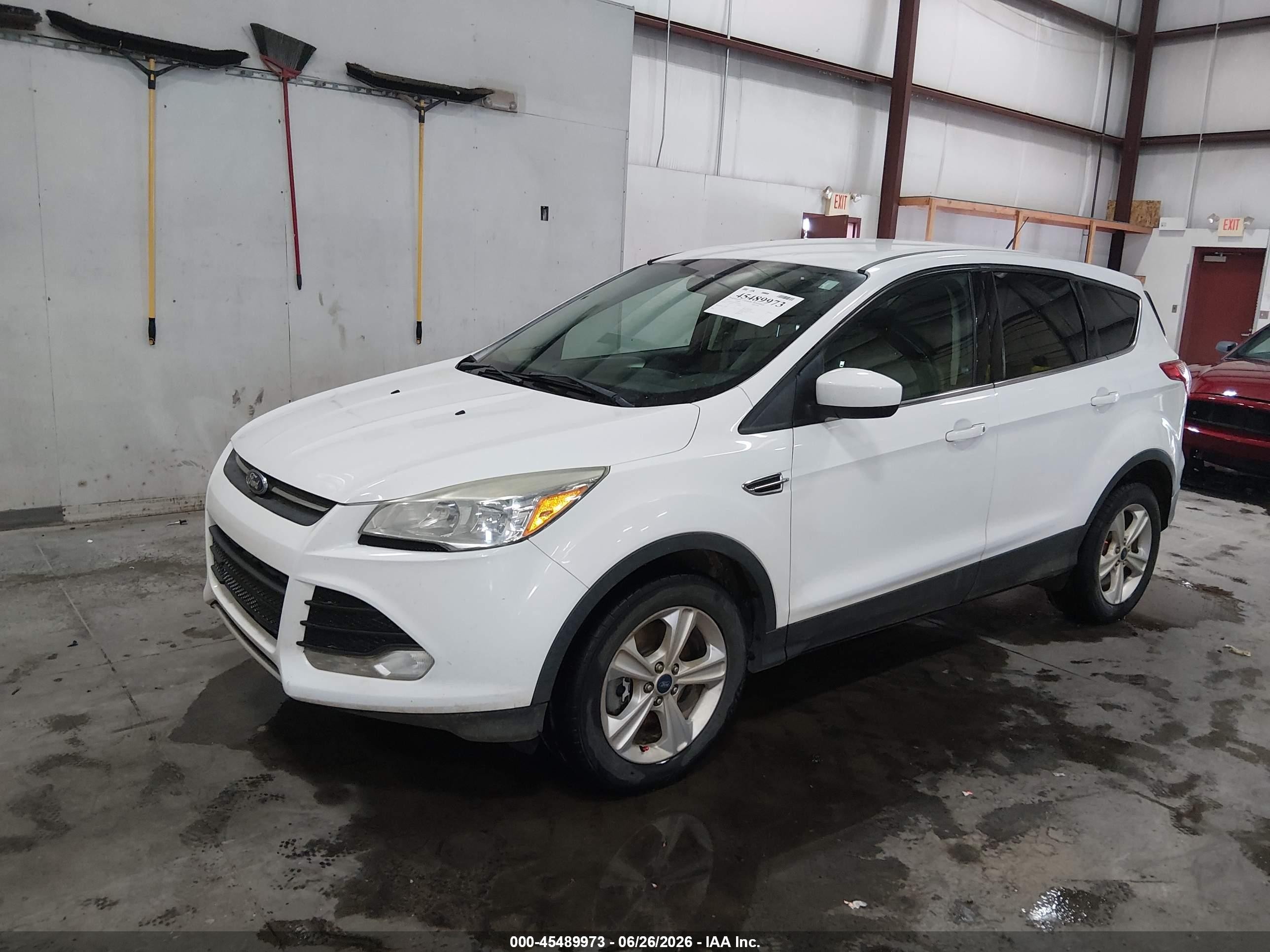 2015 Ford Escape Se White vin: 1FMCU9GX2FUB50326