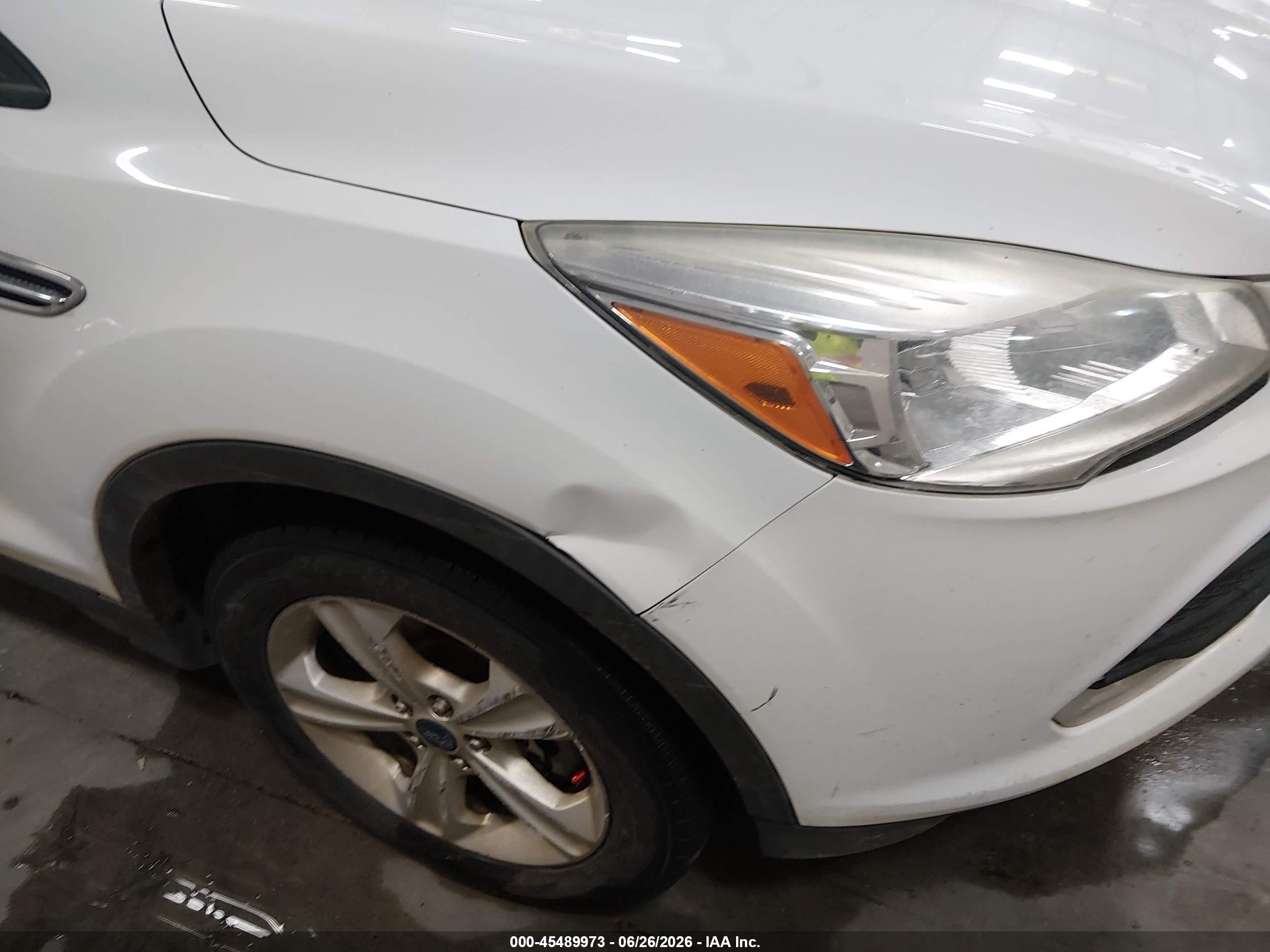 2015 Ford Escape Se White vin: 1FMCU9GX2FUB50326