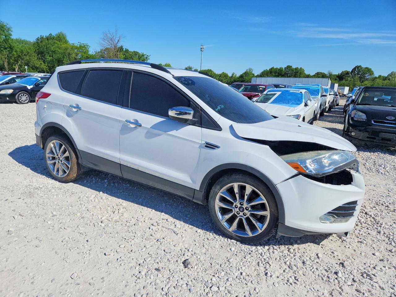 2015 Ford Escape Se White vin: 1FMCU9GX2FUB63836