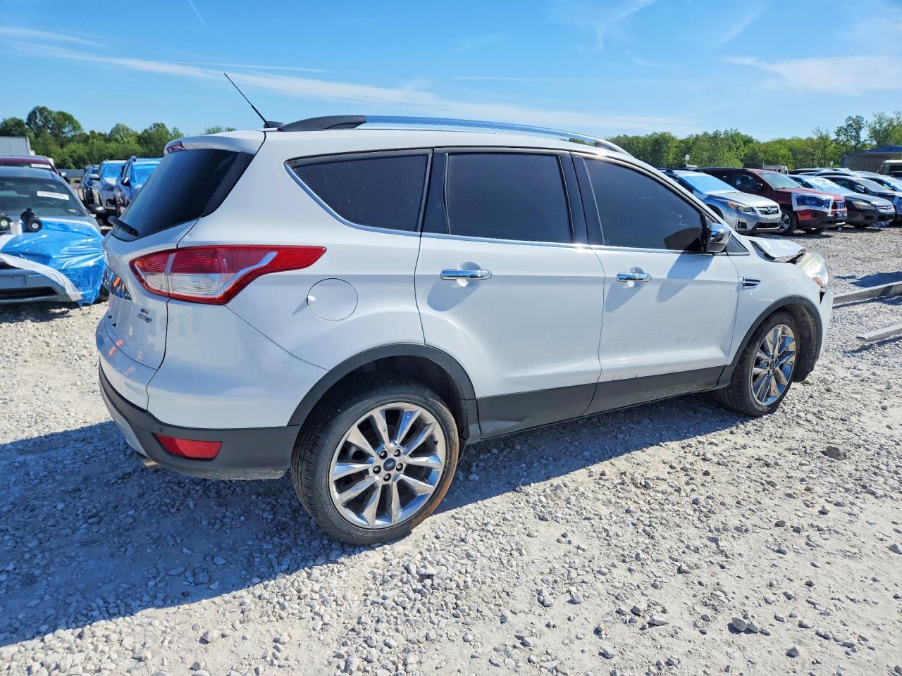 2015 Ford Escape Se White vin: 1FMCU9GX2FUB63836