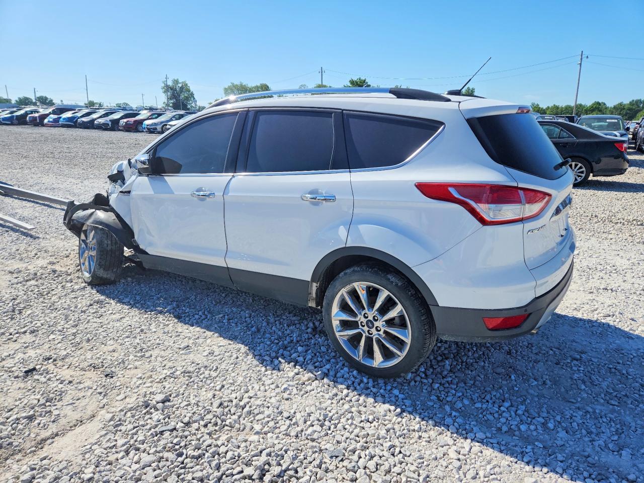 2015 Ford Escape Se White vin: 1FMCU9GX2FUB63836
