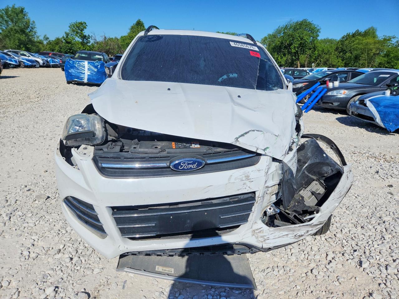 2015 Ford Escape Se White vin: 1FMCU9GX2FUB63836