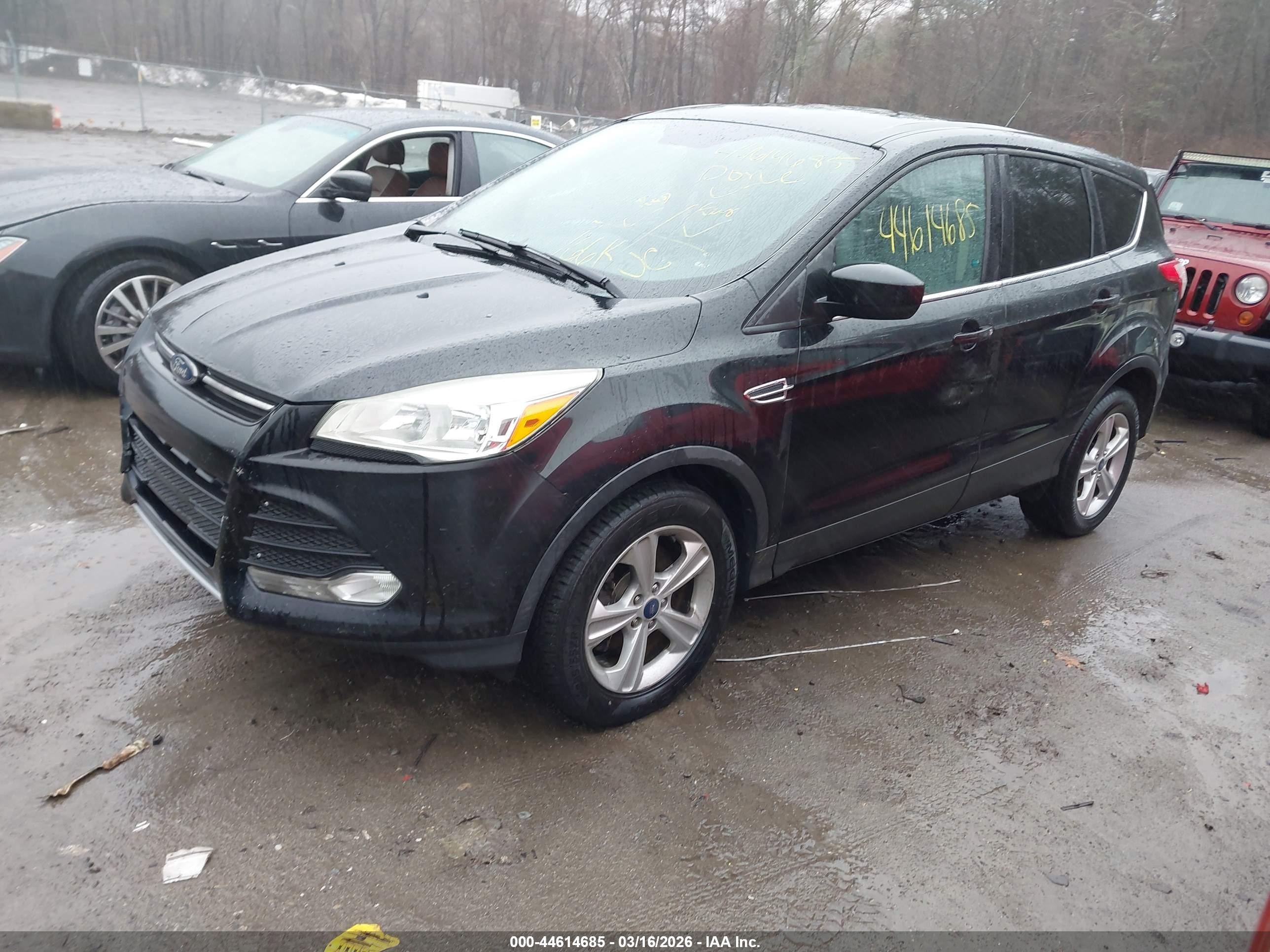 2015 Ford Escape Se Black vin: 1FMCU9GX2FUC65671