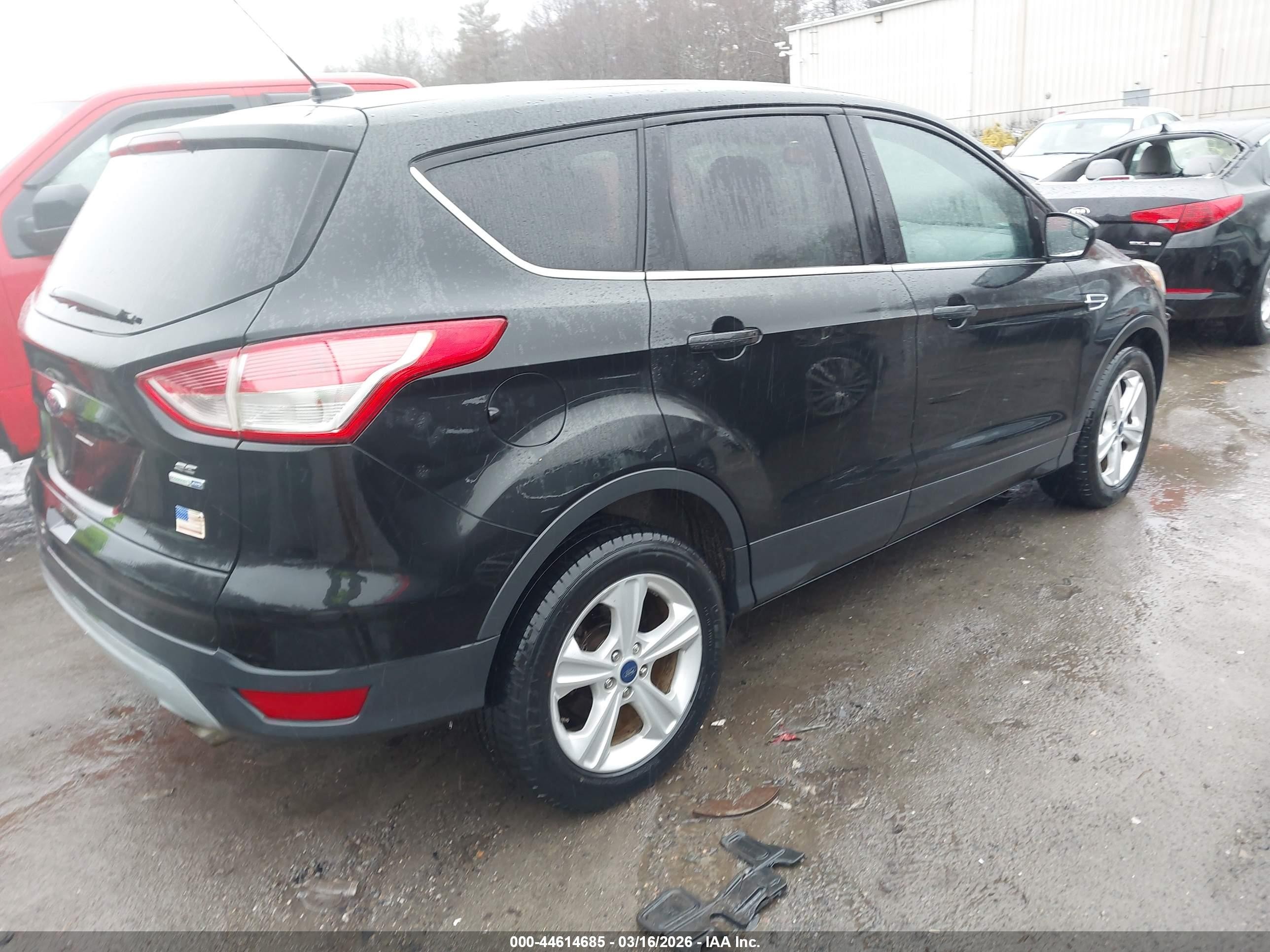 2015 Ford Escape Se Black vin: 1FMCU9GX2FUC65671