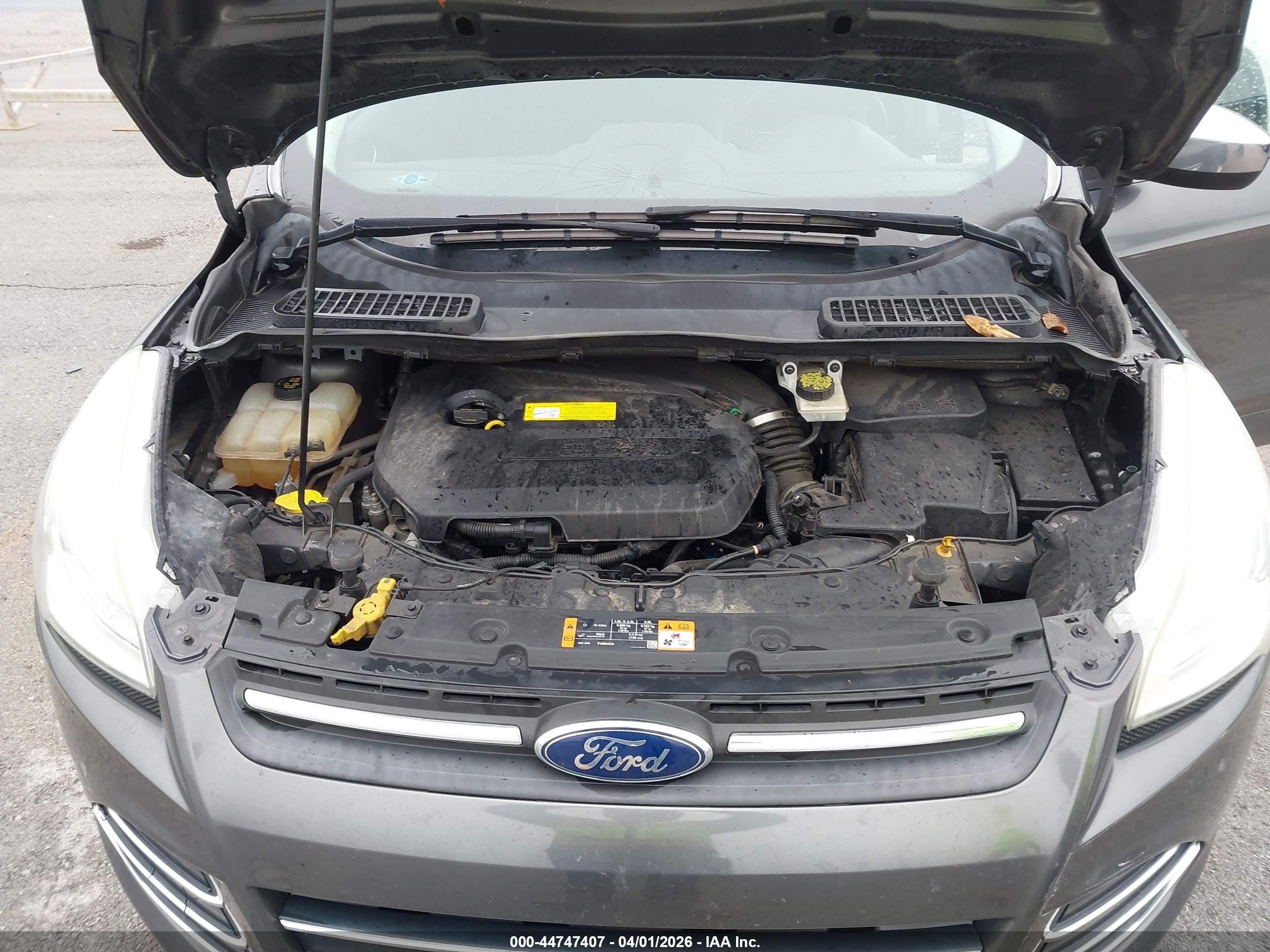 2015 Ford Escape Se Gray vin: 1FMCU9GX2FUC88495