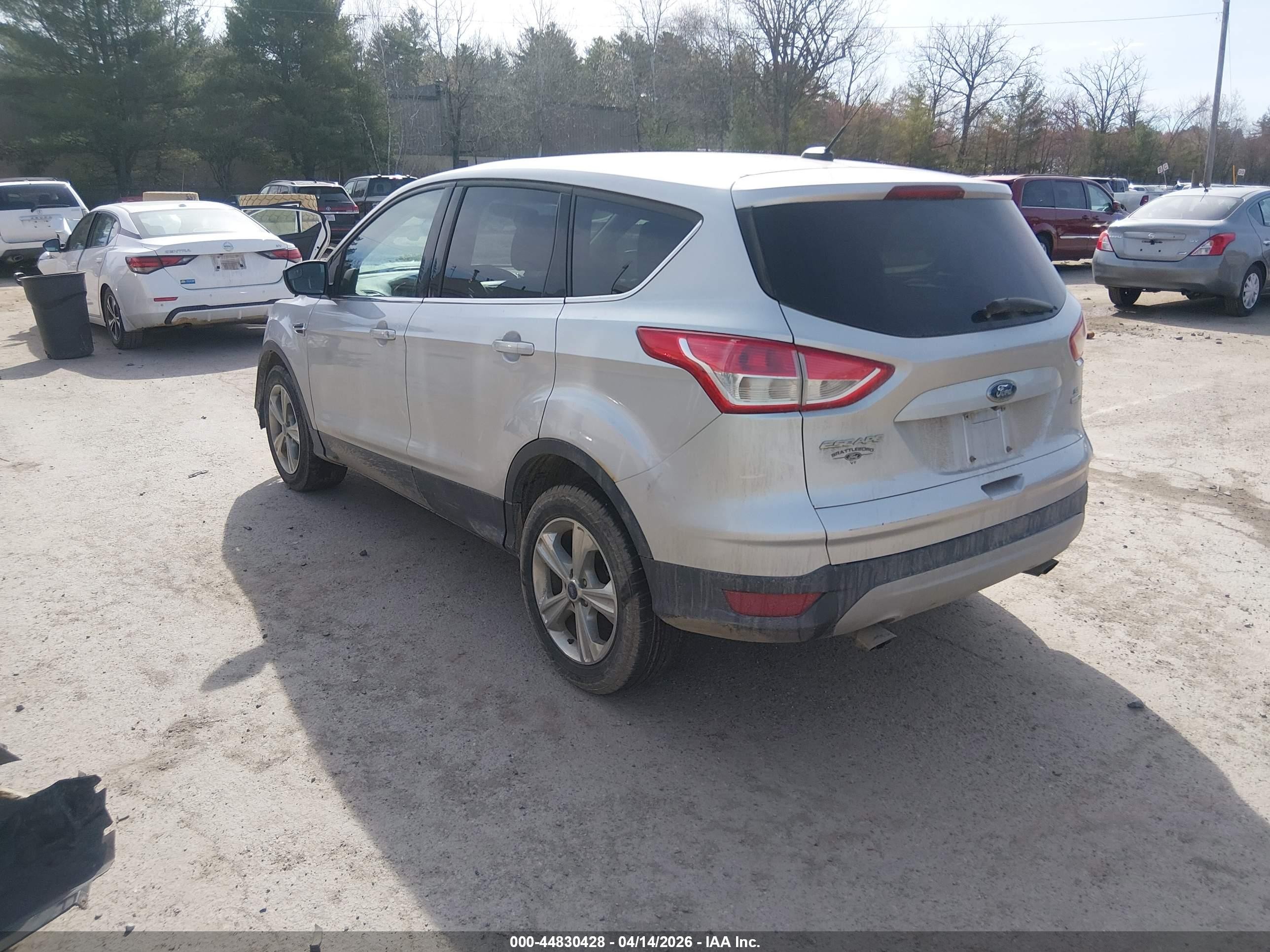 2016 Ford Escape Se Silver vin: 1FMCU9GX2GUA16353