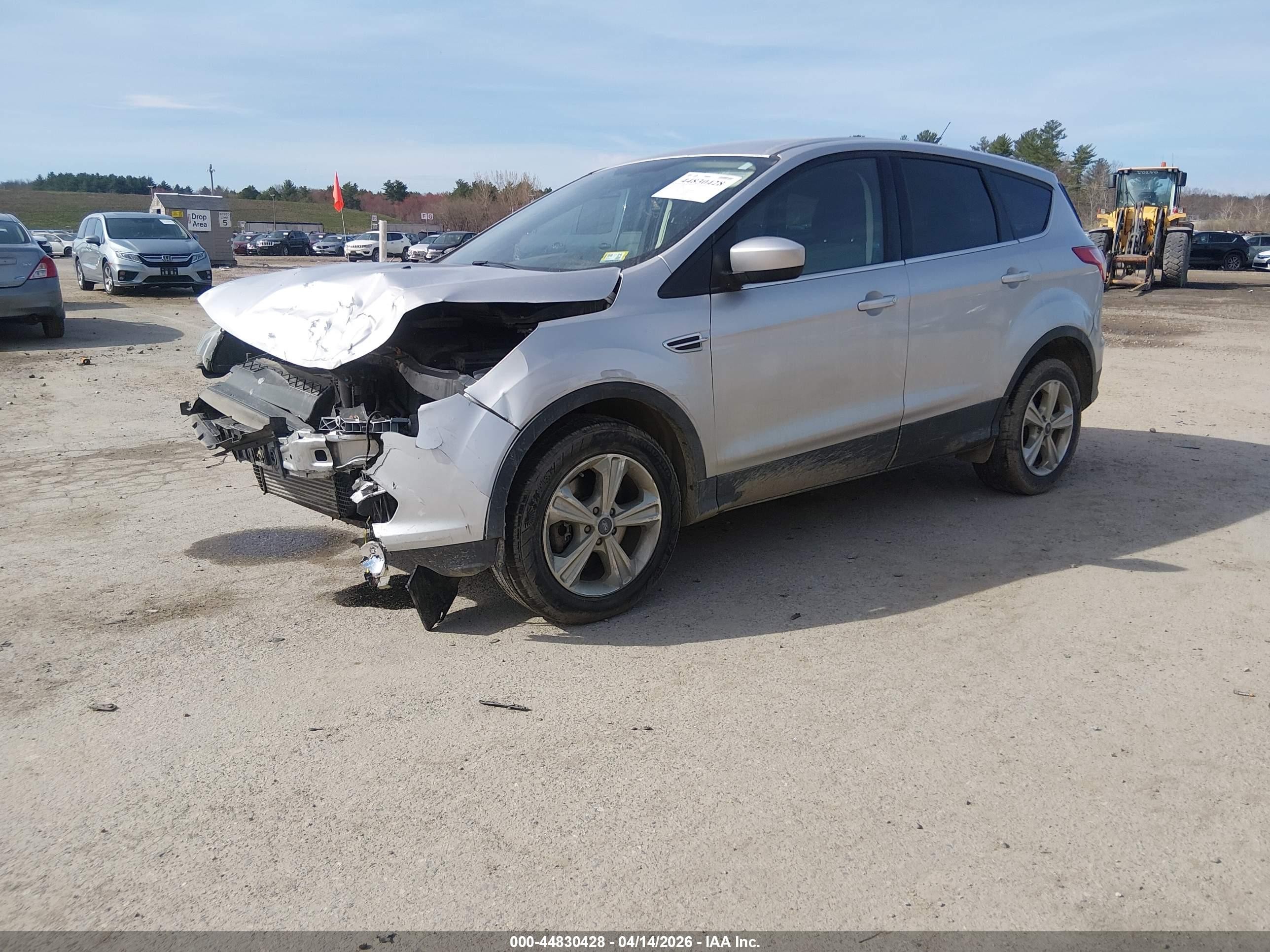 2016 Ford Escape Se Silver vin: 1FMCU9GX2GUA16353