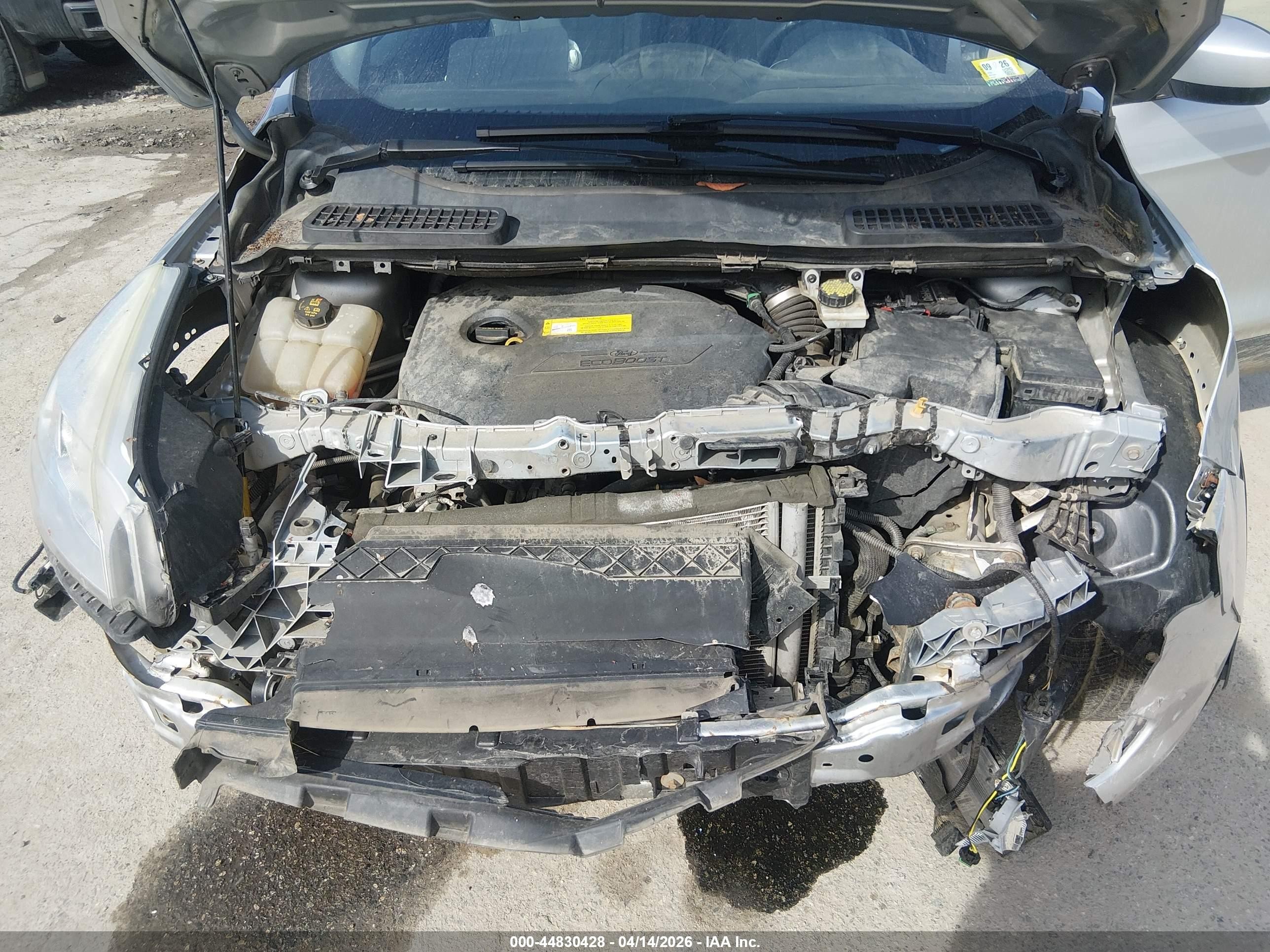 2016 Ford Escape Se Silver vin: 1FMCU9GX2GUA16353