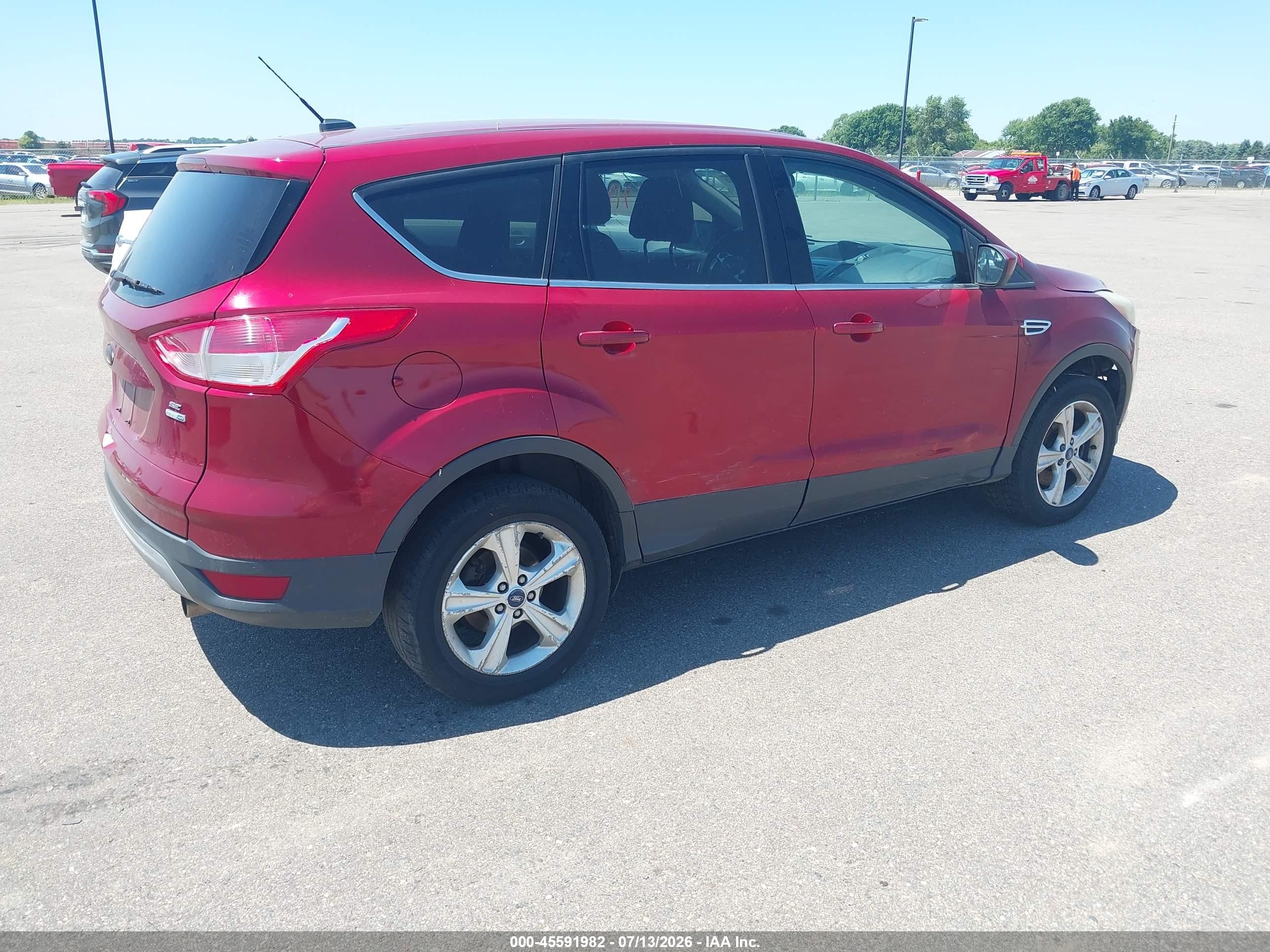 2013 Ford Escape Se Red vin: 1FMCU9GX3DUB40000