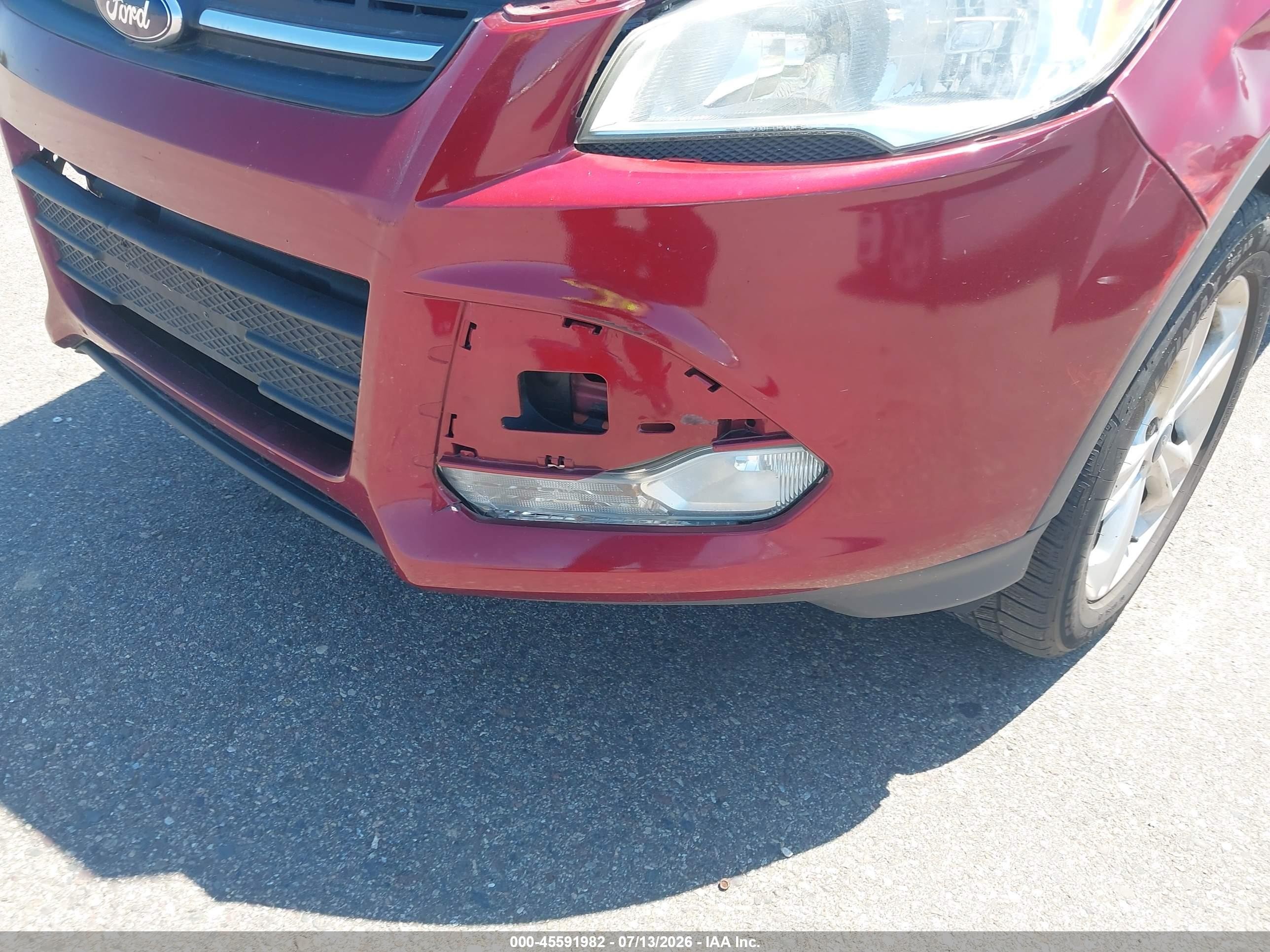 2013 Ford Escape Se Red vin: 1FMCU9GX3DUB40000
