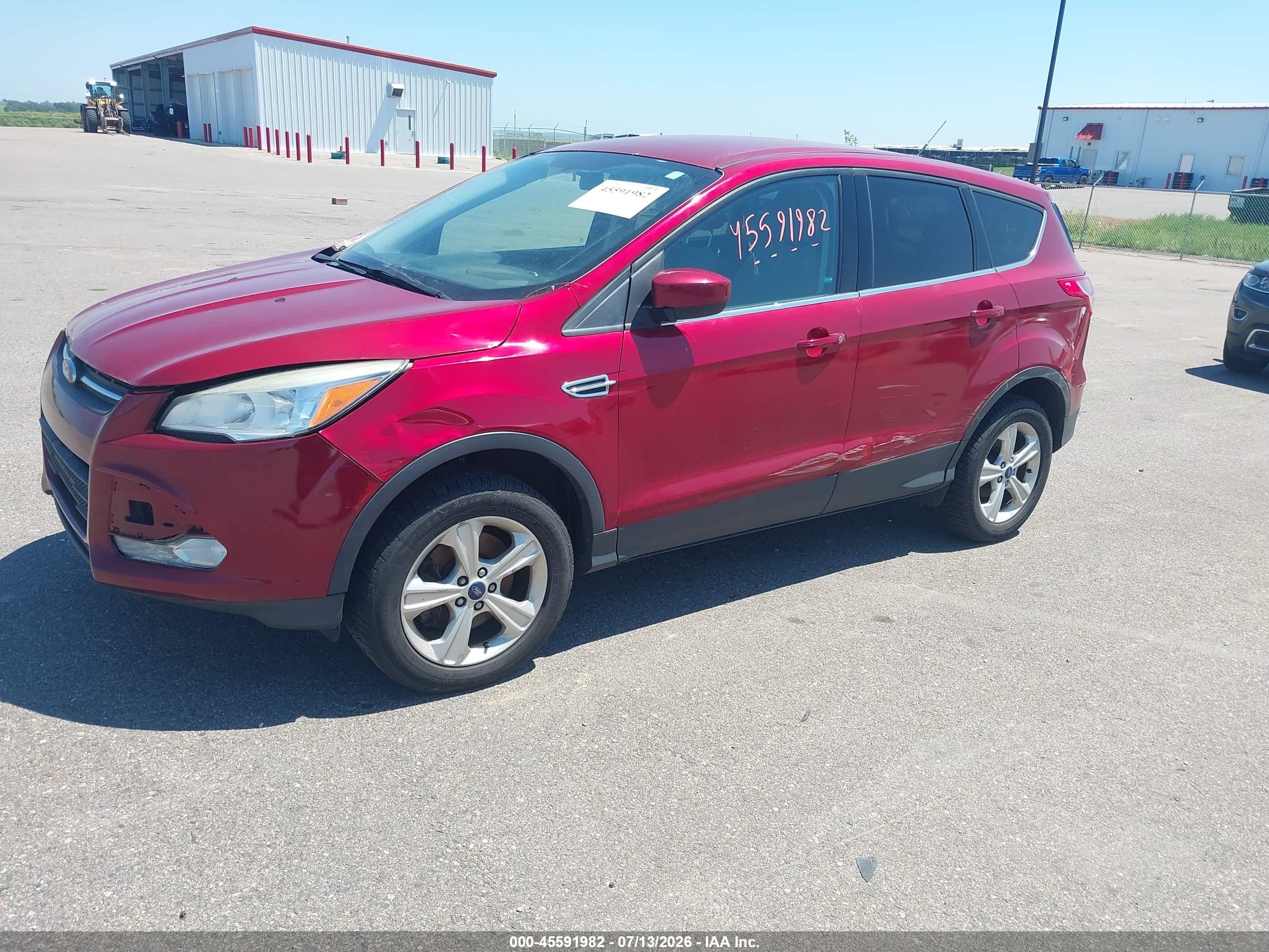 2013 Ford Escape Se Red vin: 1FMCU9GX3DUB40000