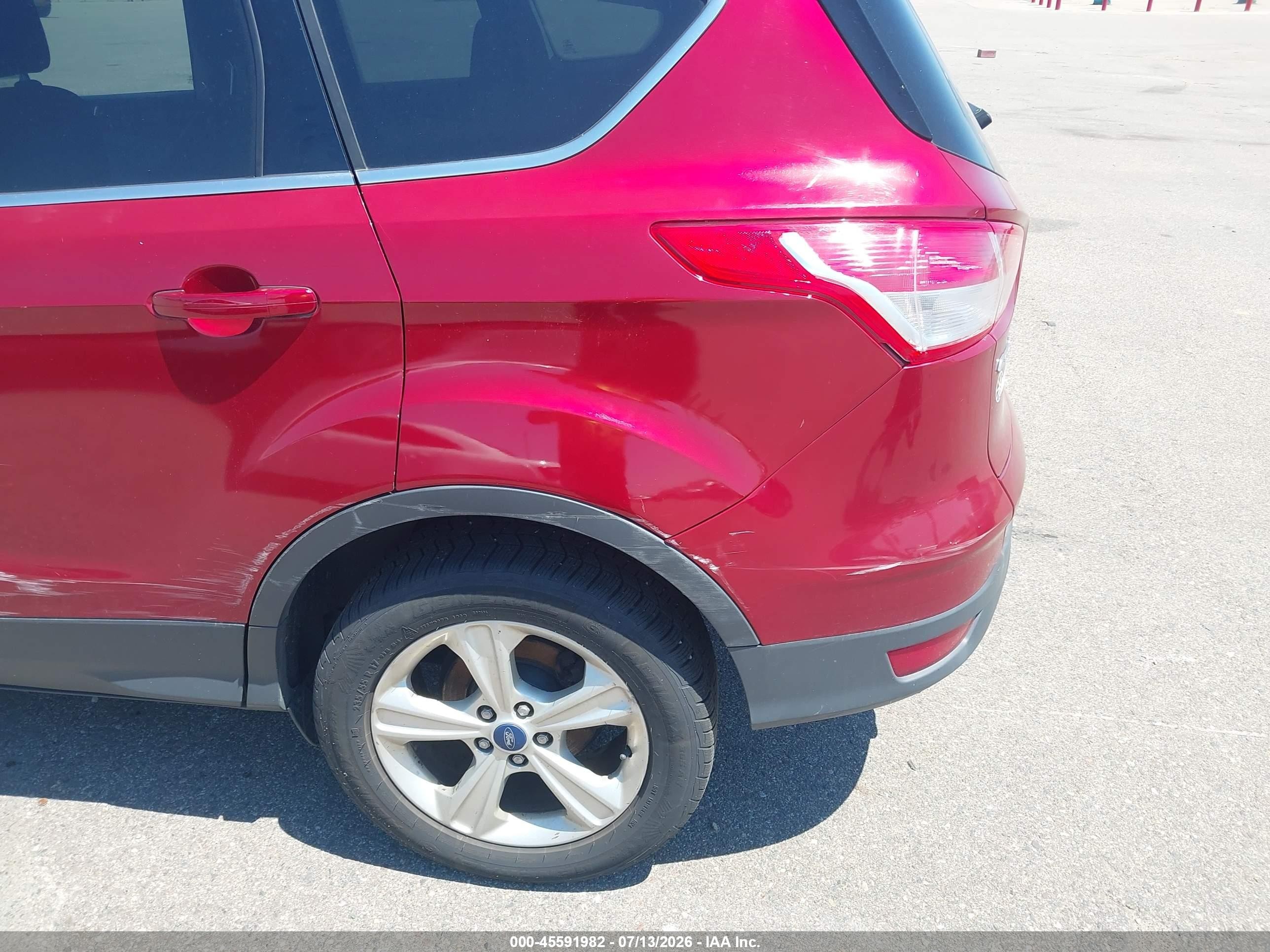2013 Ford Escape Se Red vin: 1FMCU9GX3DUB40000