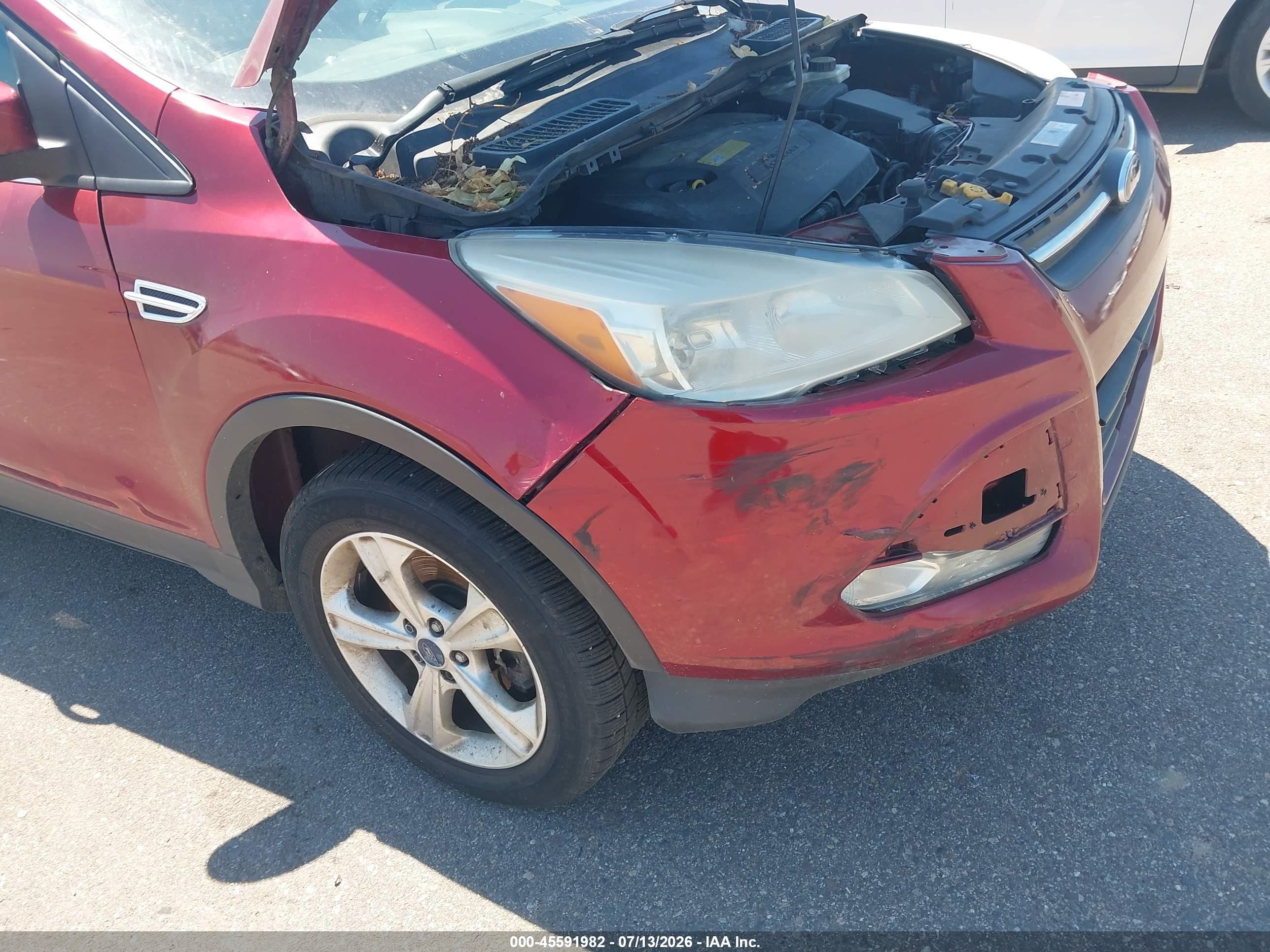 2013 Ford Escape Se Red vin: 1FMCU9GX3DUB40000