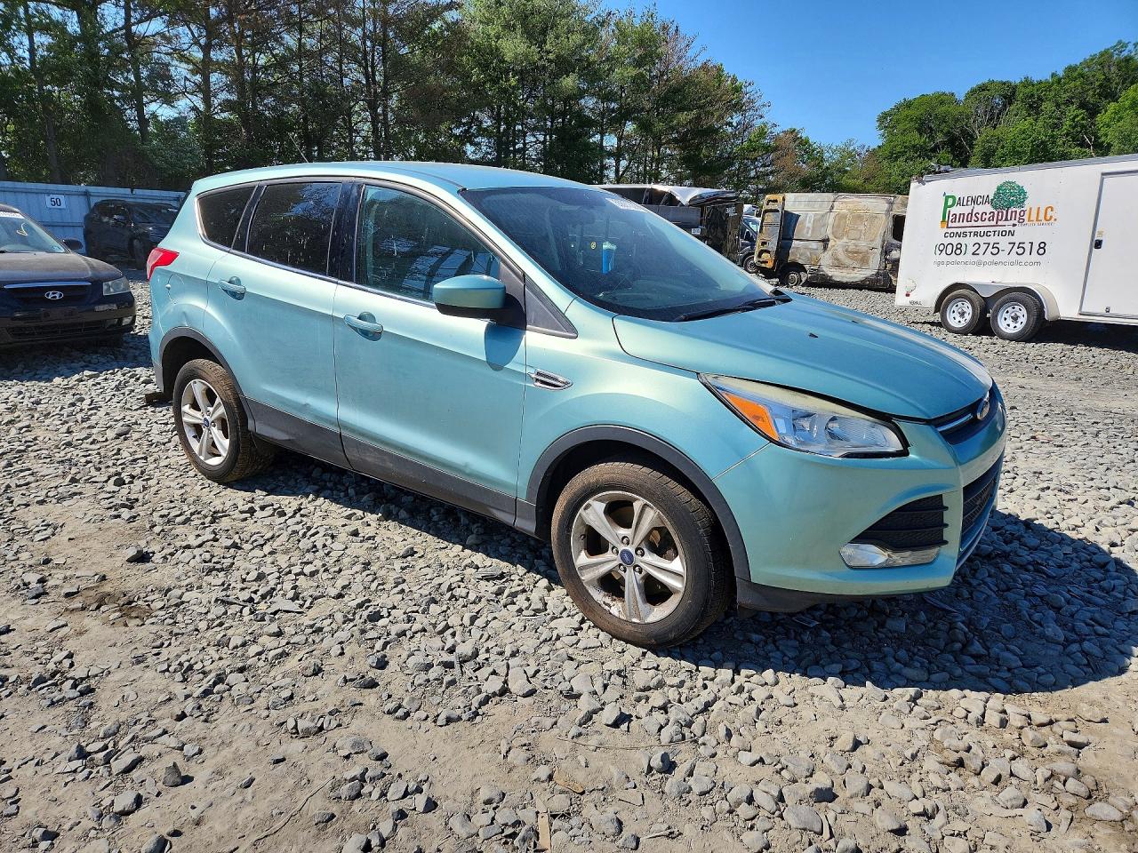 2013 Ford Escape Se Green vin: 1FMCU9GX3DUB44709