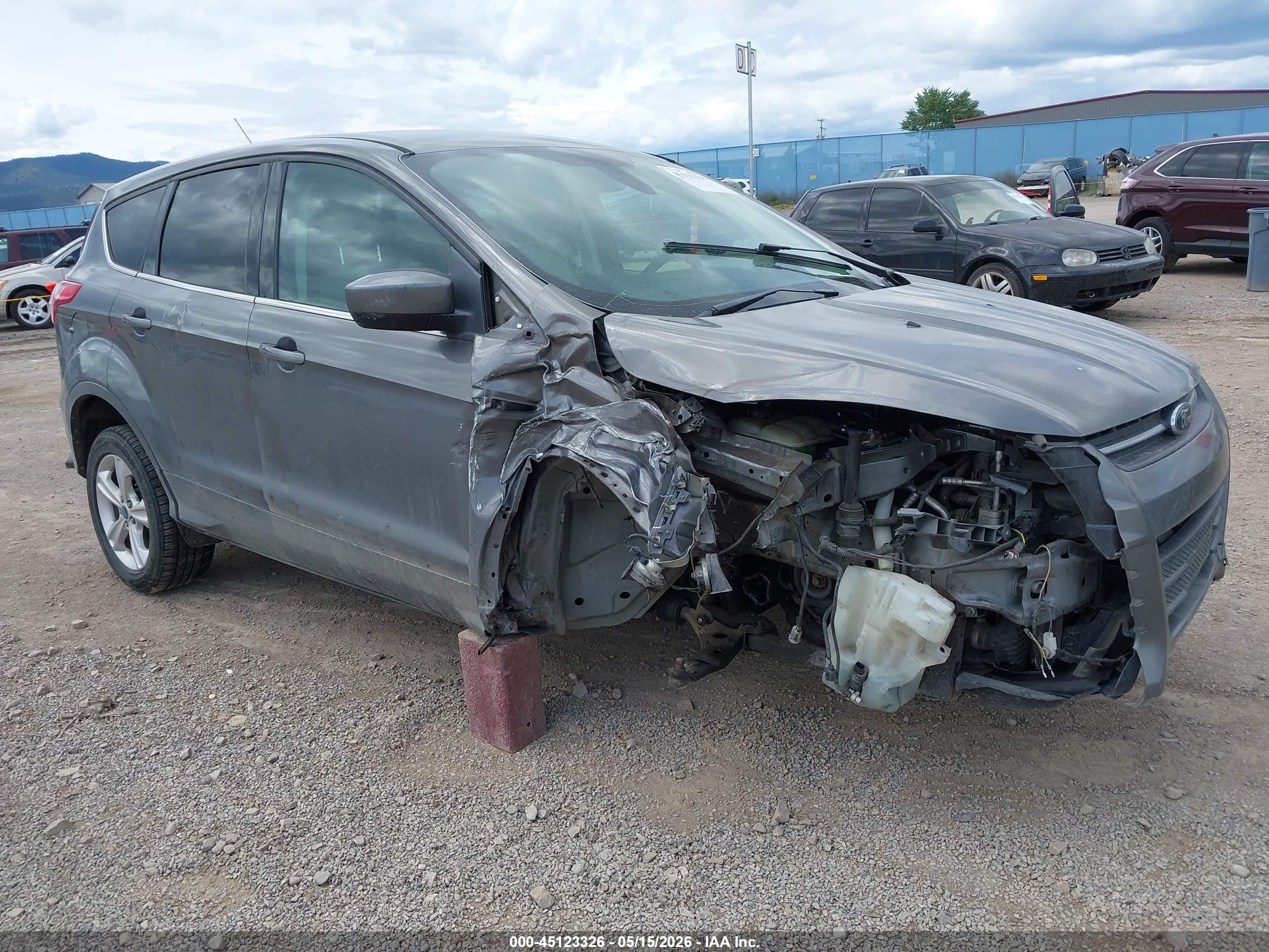 2013 Ford Escape Se Gray vin: 1FMCU9GX3DUC48407