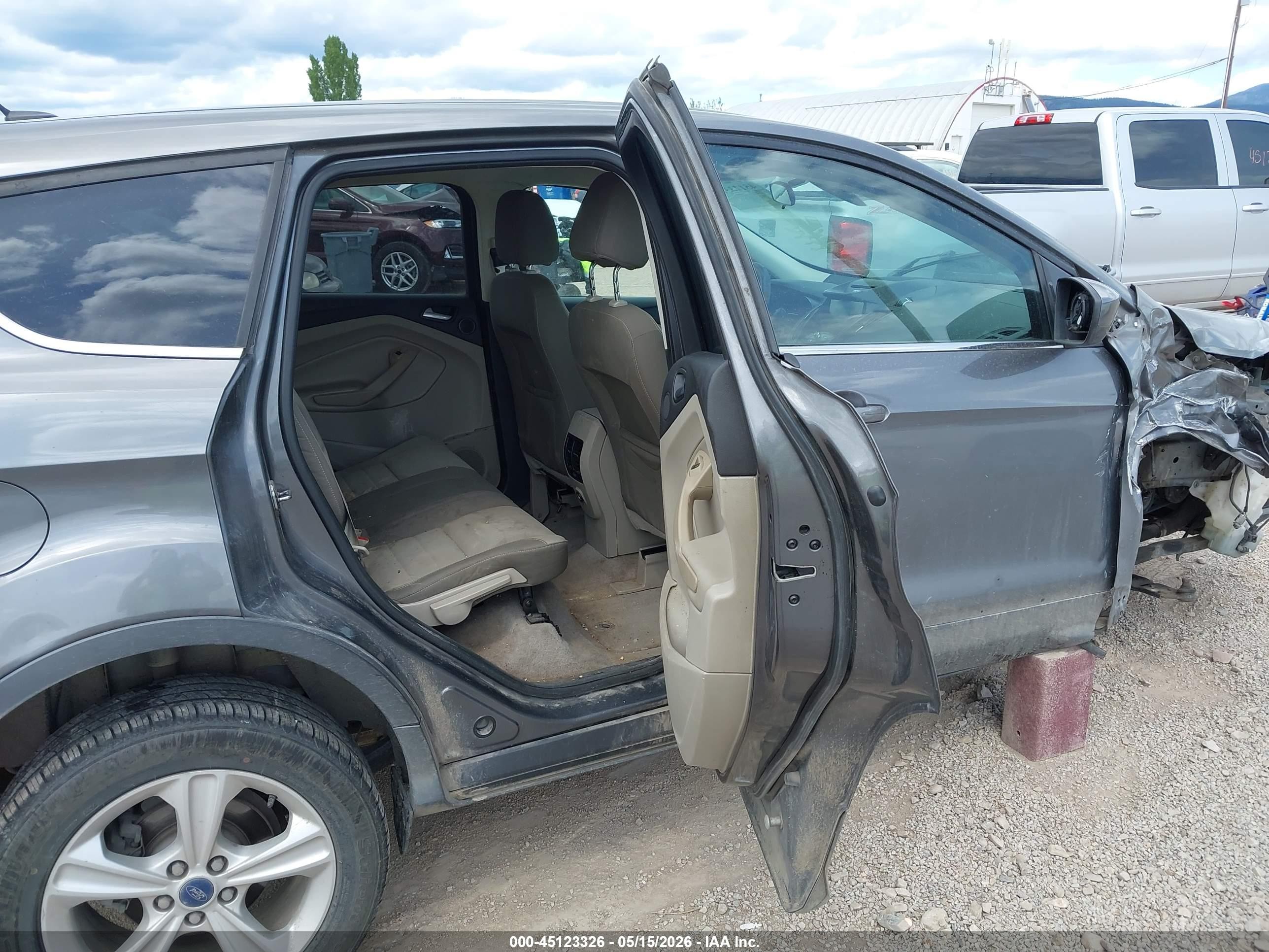 2013 Ford Escape Se Gray vin: 1FMCU9GX3DUC48407