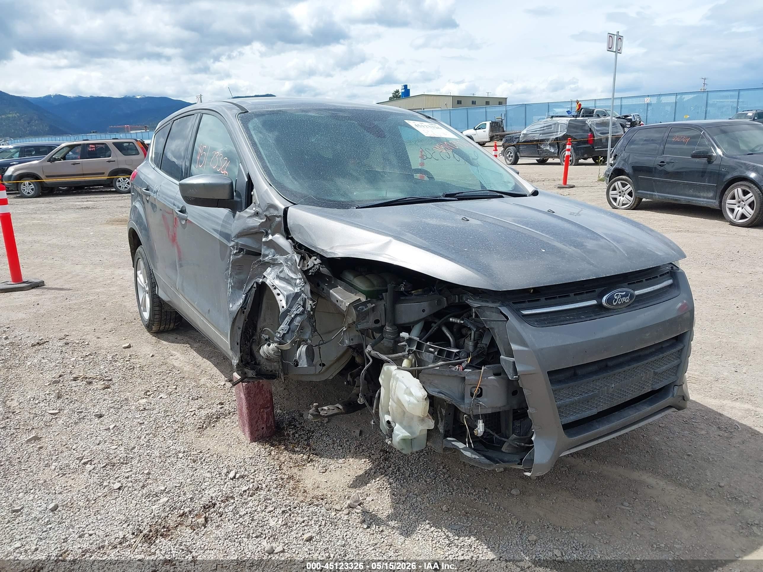 2013 Ford Escape Se Gray vin: 1FMCU9GX3DUC48407
