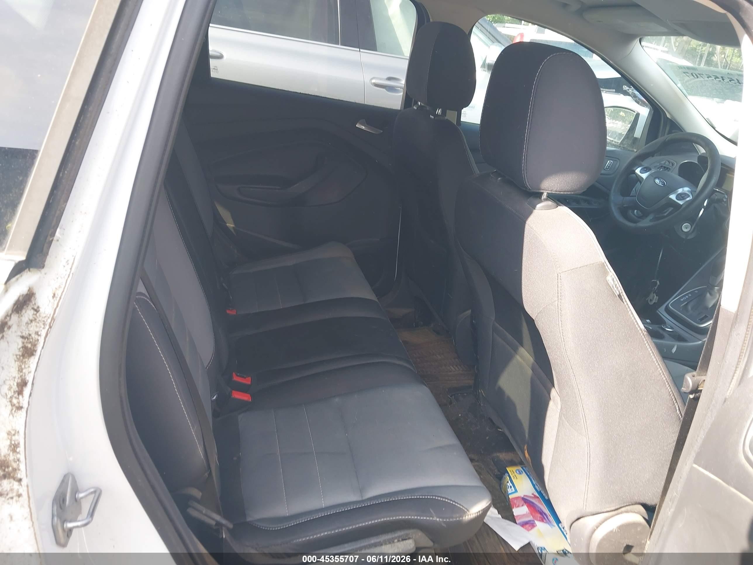 2014 Ford Escape Se White vin: 1FMCU9GX3EUA54008