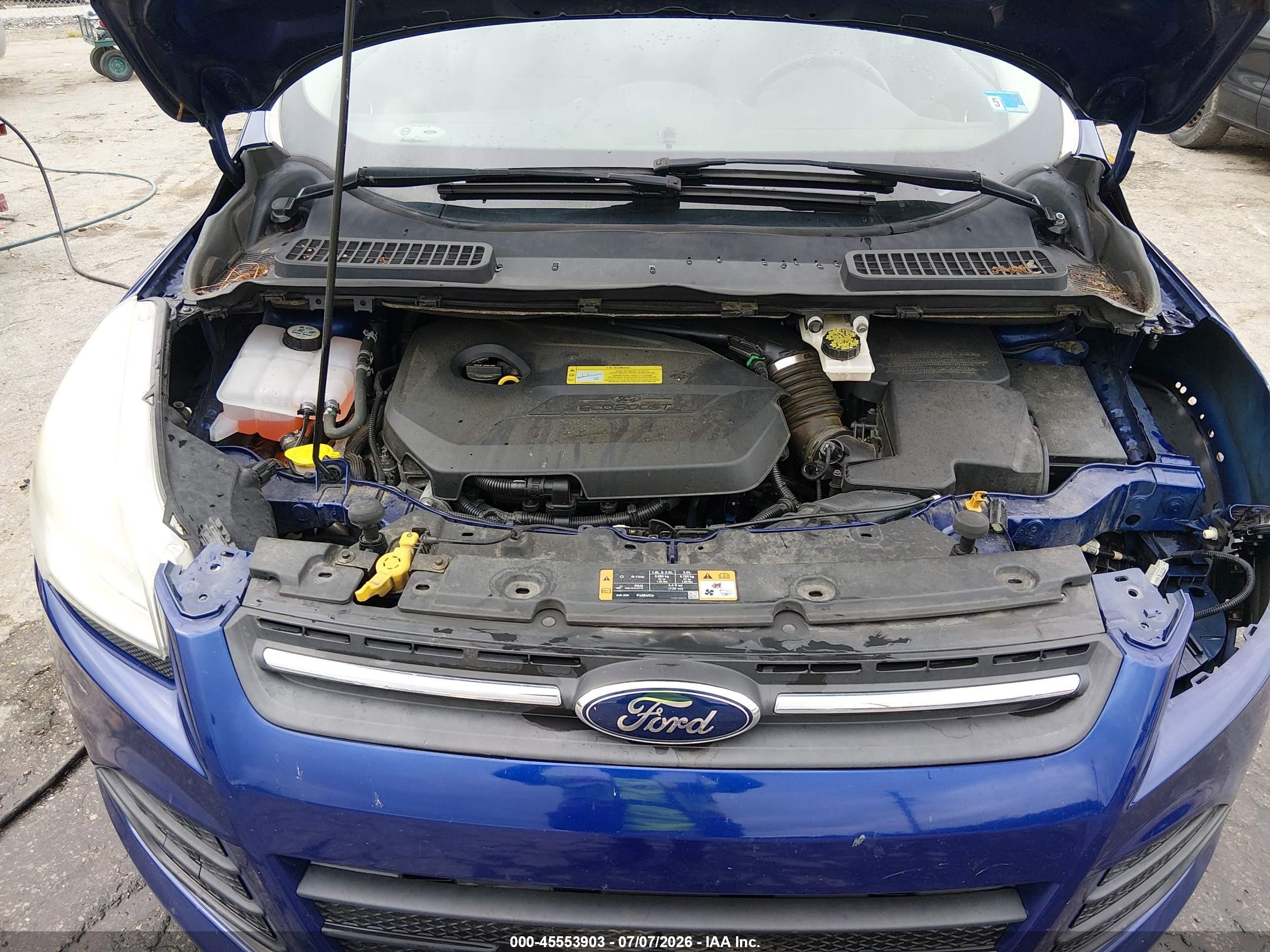 2014 Ford Escape Se Blue vin: 1FMCU9GX3EUB40256