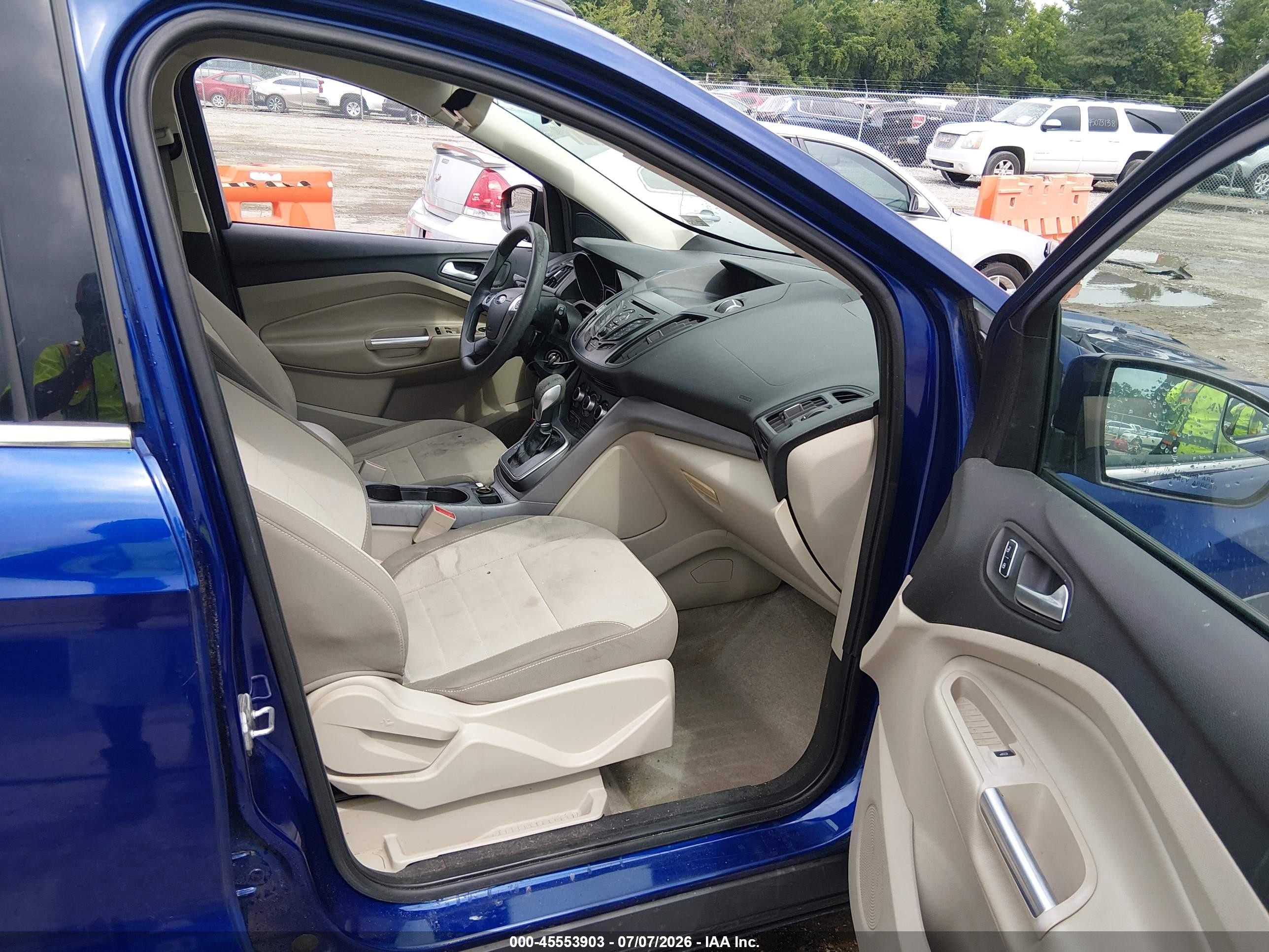 2014 Ford Escape Se Blue vin: 1FMCU9GX3EUB40256