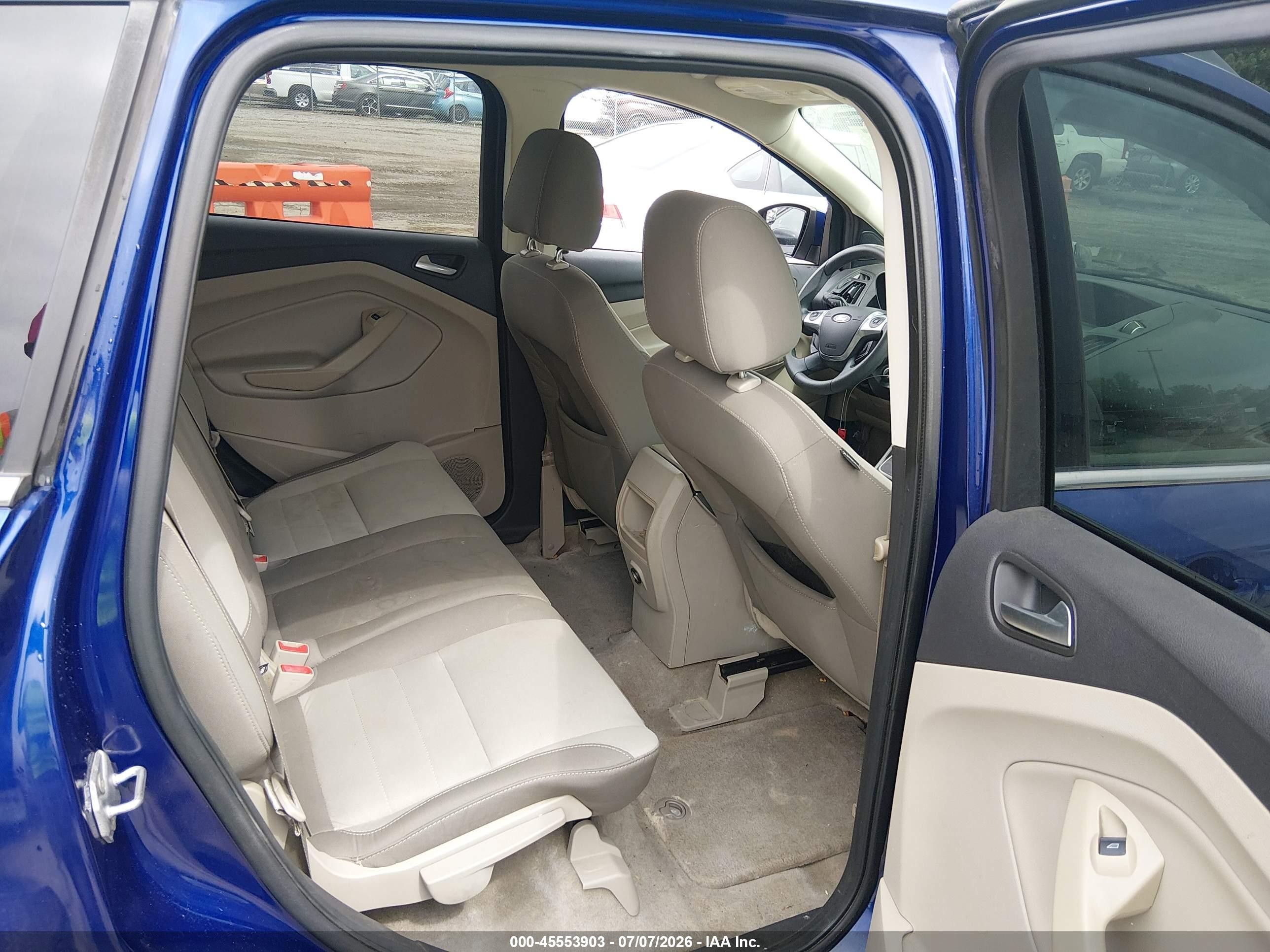 2014 Ford Escape Se Blue vin: 1FMCU9GX3EUB40256