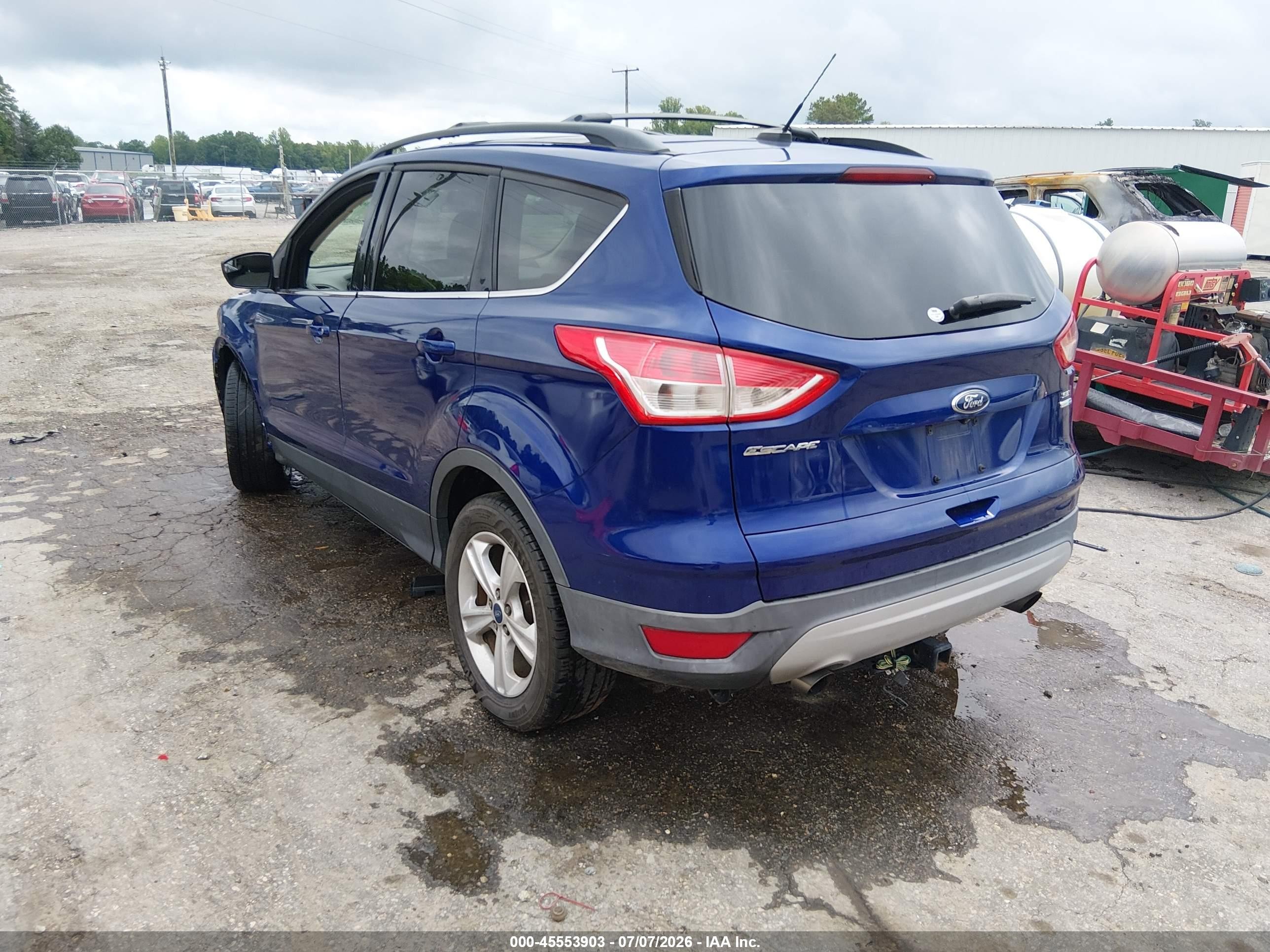 2014 Ford Escape Se Blue vin: 1FMCU9GX3EUB40256
