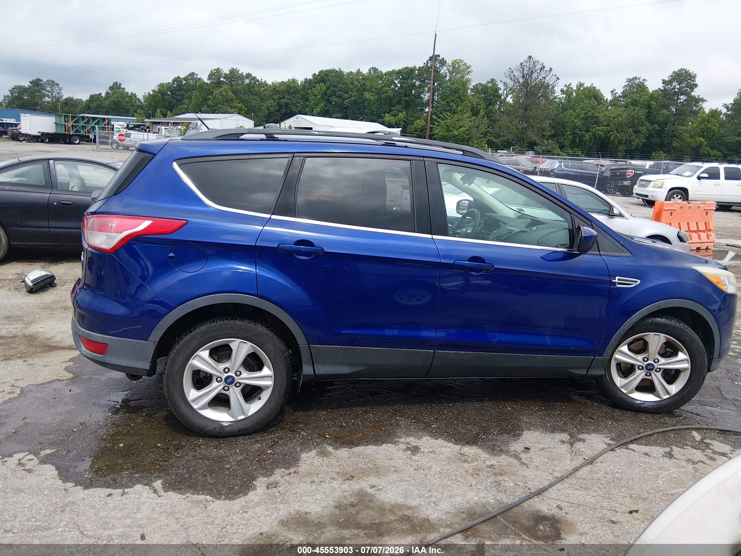 2014 Ford Escape Se Blue vin: 1FMCU9GX3EUB40256