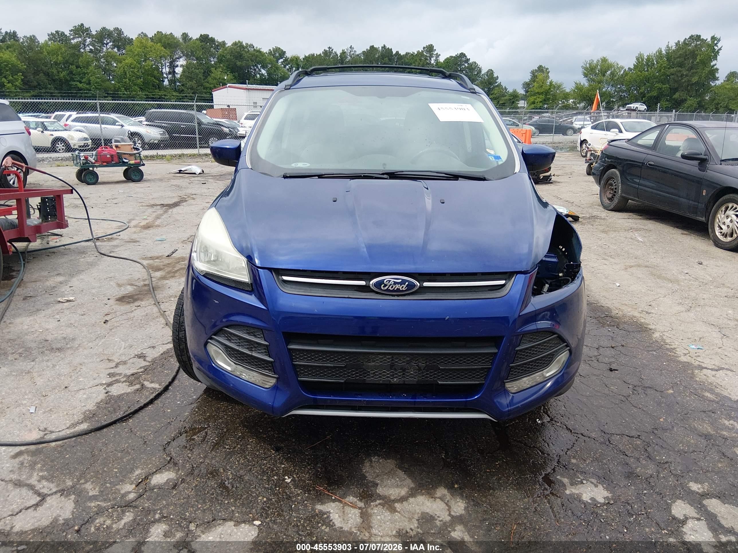 2014 Ford Escape Se Blue vin: 1FMCU9GX3EUB40256