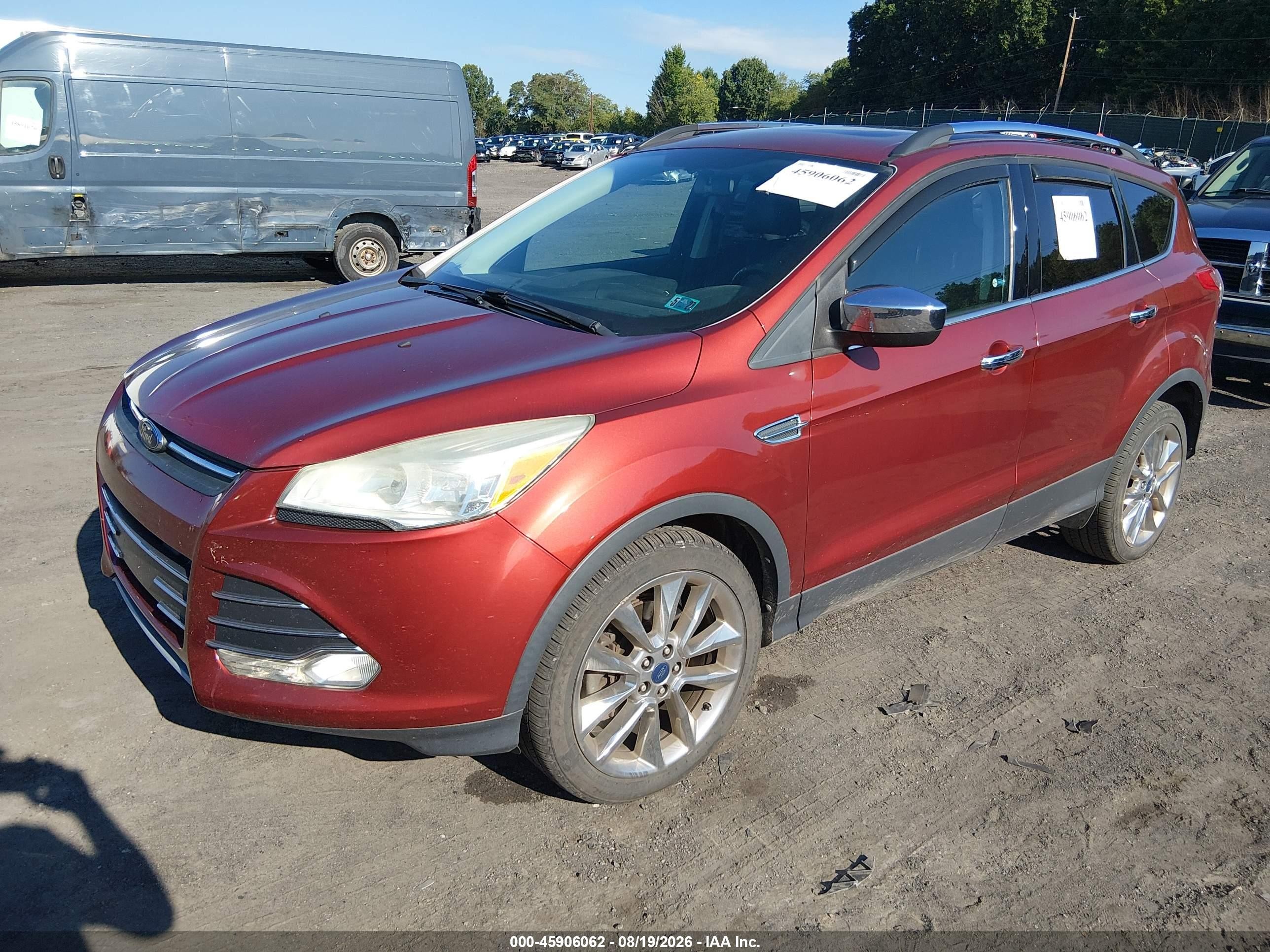 2014 Ford Escape Se Orange vin: 1FMCU9GX3EUC81182
