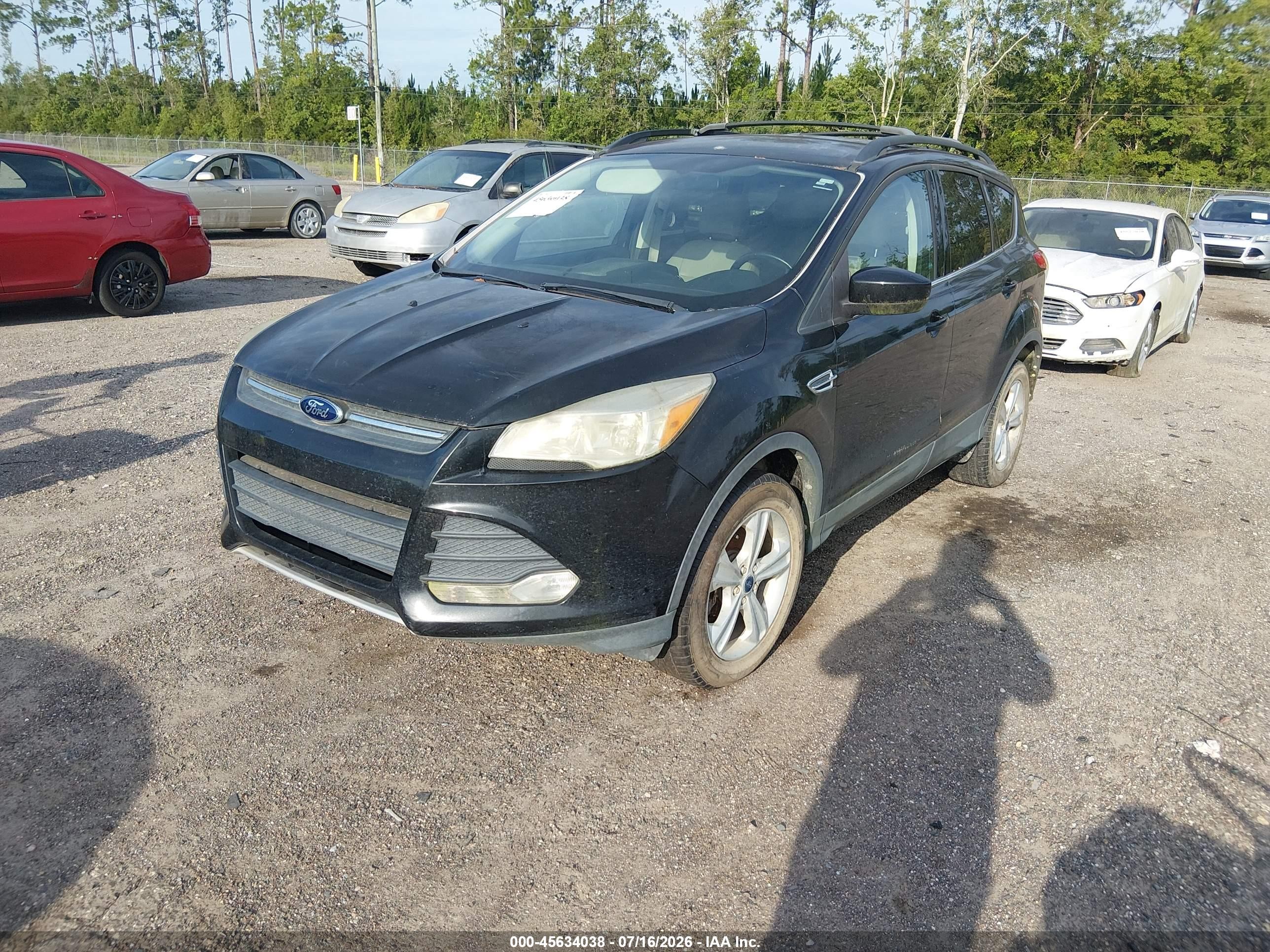 2014 Ford Escape Se Черный vin: 1FMCU9GX3EUD37914