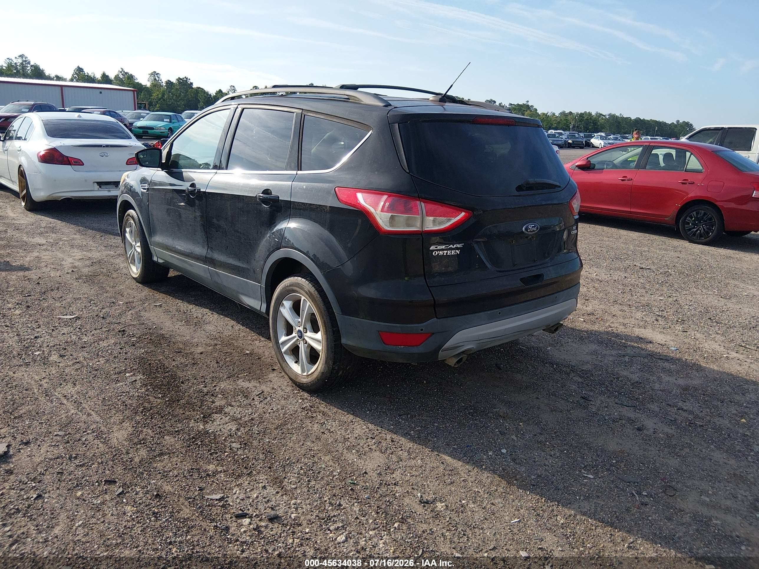 2014 Ford Escape Se Черный vin: 1FMCU9GX3EUD37914