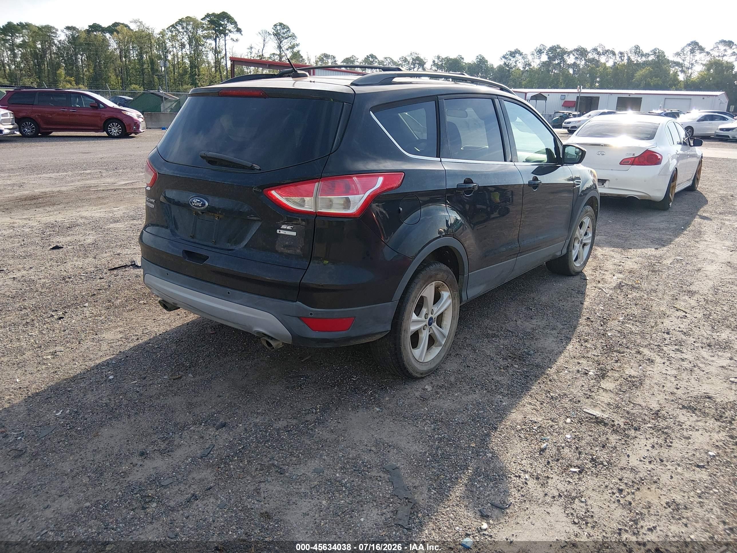 2014 Ford Escape Se Черный vin: 1FMCU9GX3EUD37914