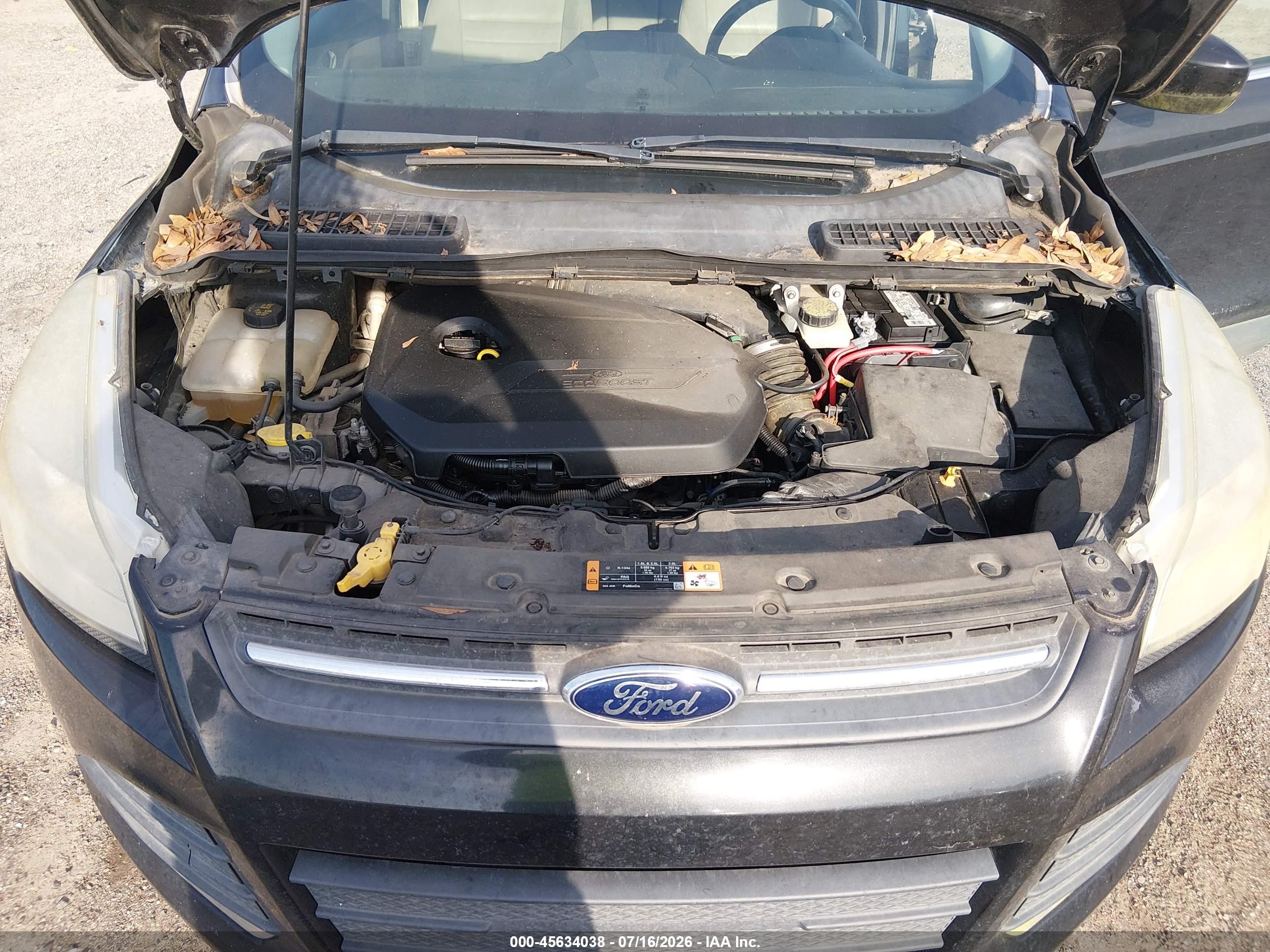 2014 Ford Escape Se Черный vin: 1FMCU9GX3EUD37914