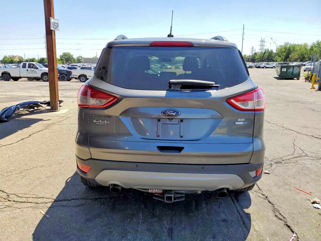 2014 Ford Escape Se Gray vin: 1FMCU9GX3EUD44099