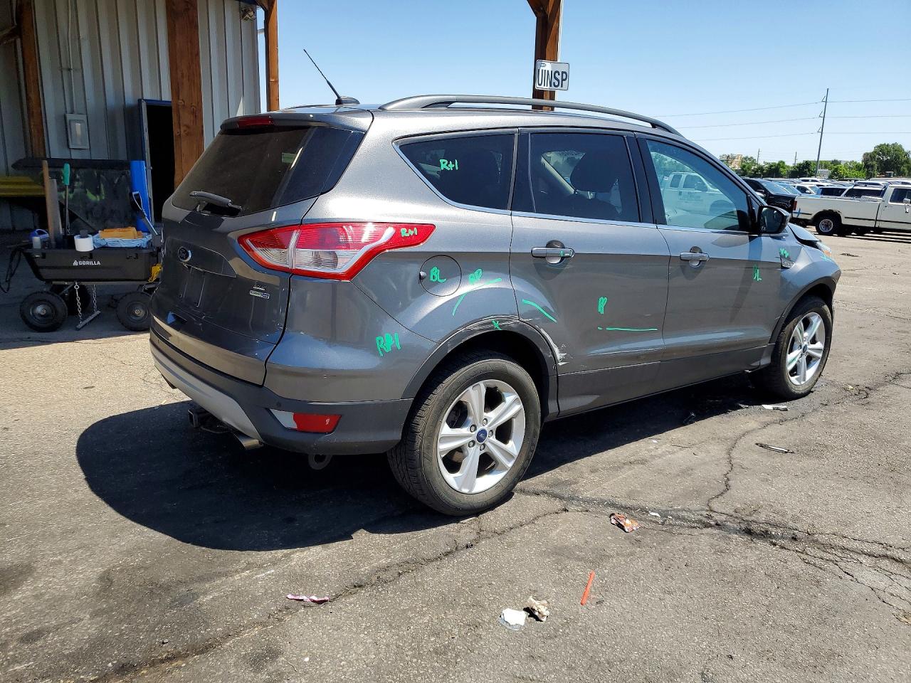 2014 Ford Escape Se Gray vin: 1FMCU9GX3EUD44099