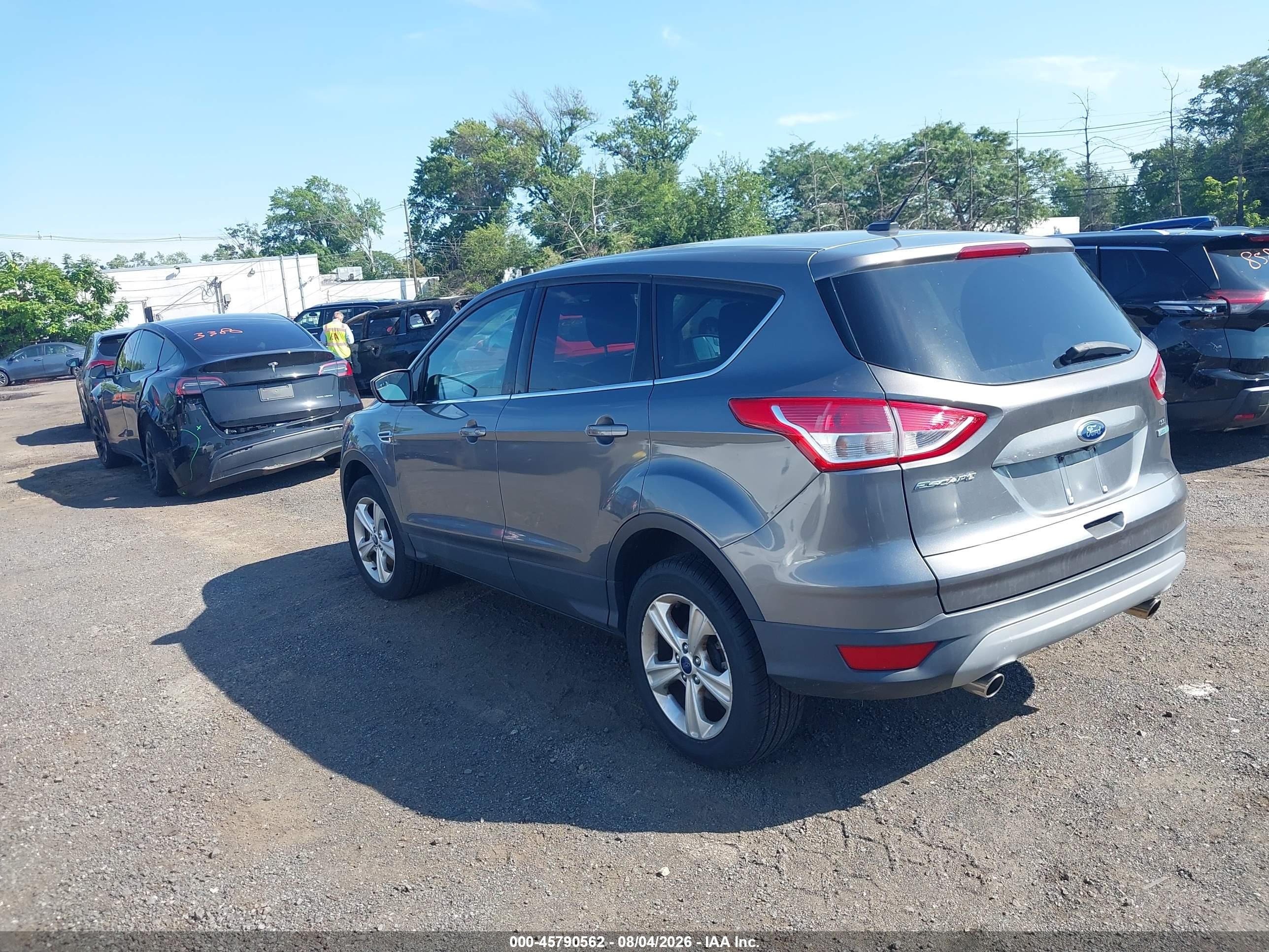 2014 Ford Escape Se Gray vin: 1FMCU9GX3EUD69505