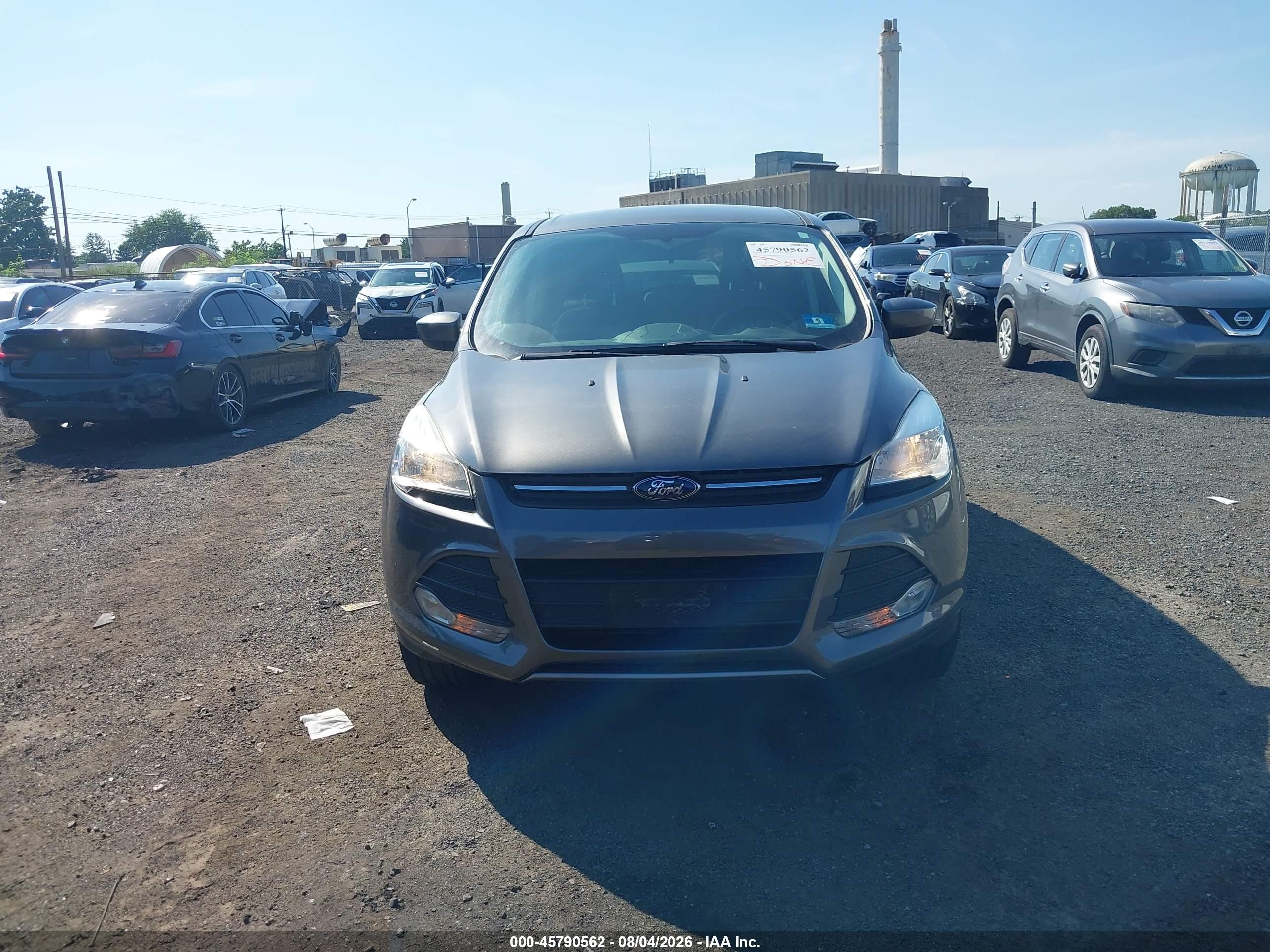 2014 Ford Escape Se Gray vin: 1FMCU9GX3EUD69505